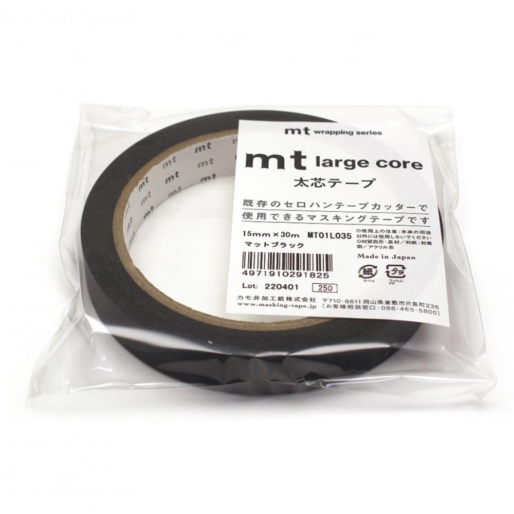 Washi Wrapping Tape / Matte Black
