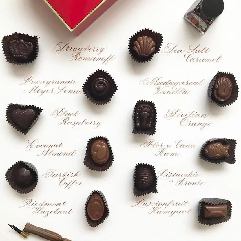 12pc Louis Sherry Traditional Truffles: Gracie Studio Gated Garden
