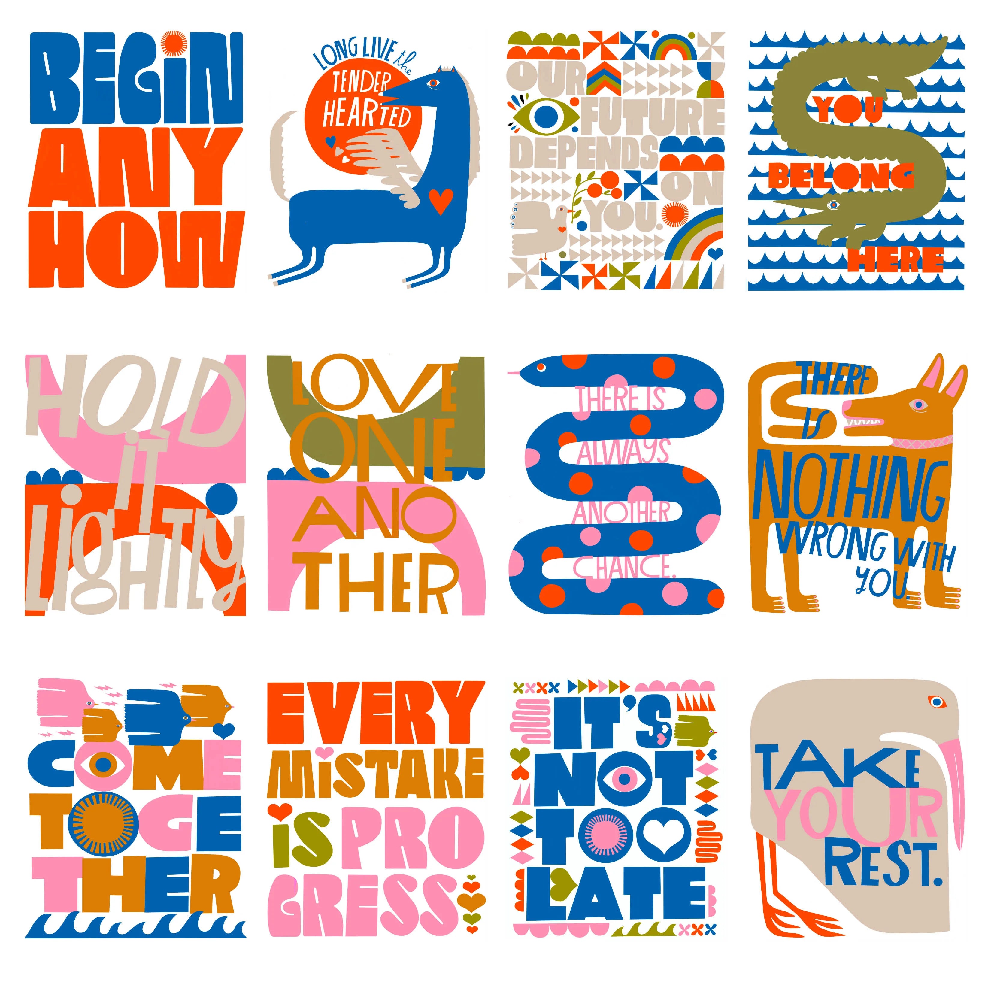 Begin Anyhow Mini Prints / individual