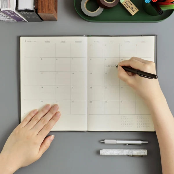 Hightide 2027 Monthly Diary / Fugen A5 / Navy