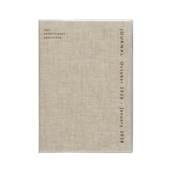 Hightide 2027 Monthly Square Diary / coton A5 / Linen