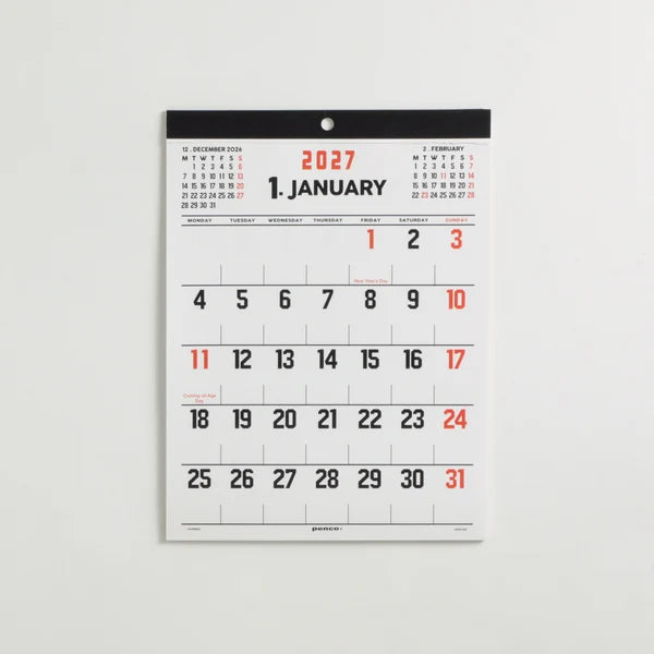 Hightide 2027 Calendar / A4