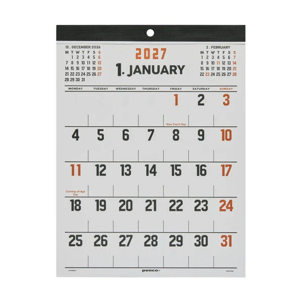 Hightide 2027 Calendar / A4