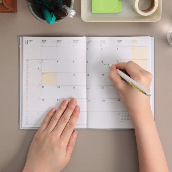 Hightide 2027 Monthly Diary / Papillon B6 / Gray
