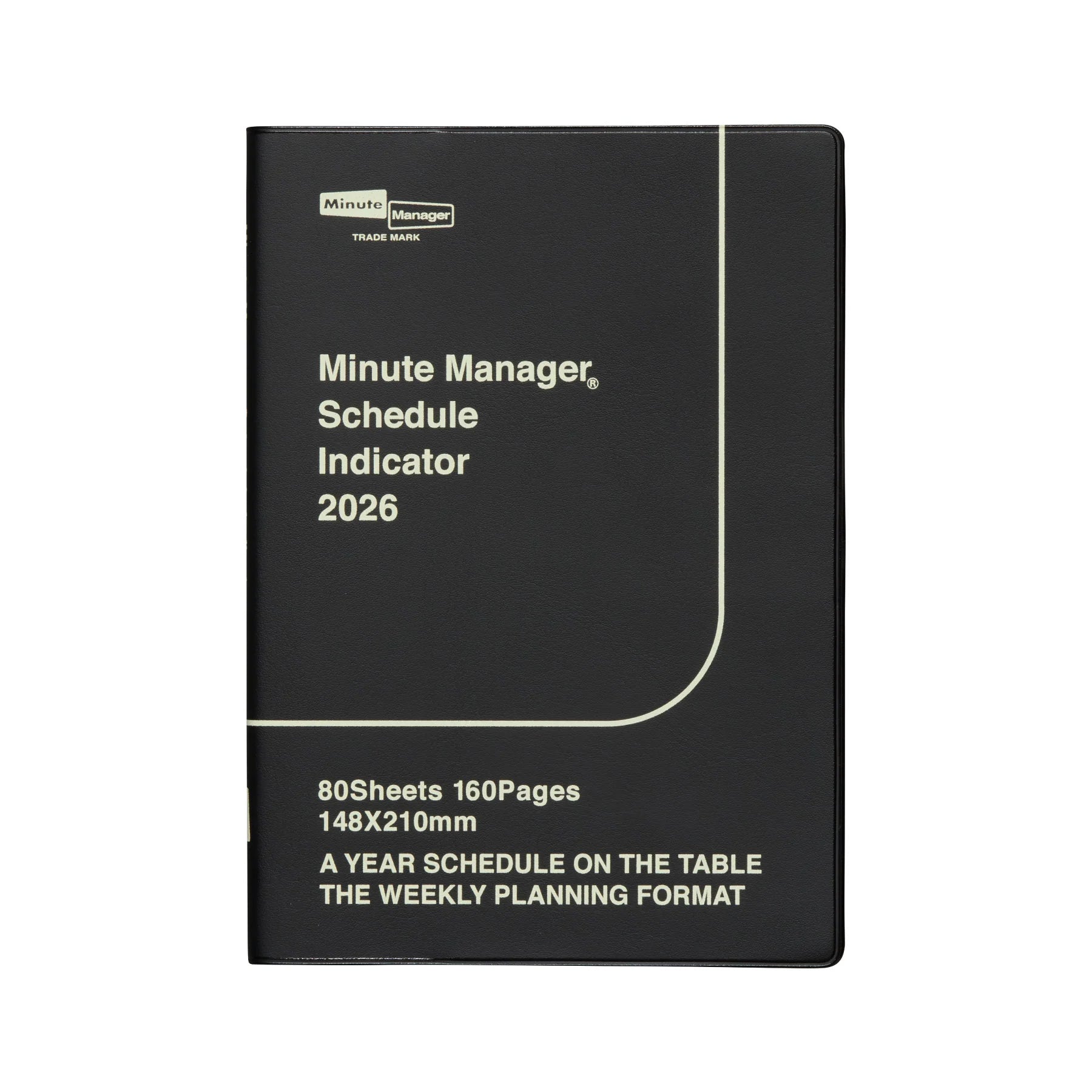 2026 Weekly Minute Manager Planner / Black