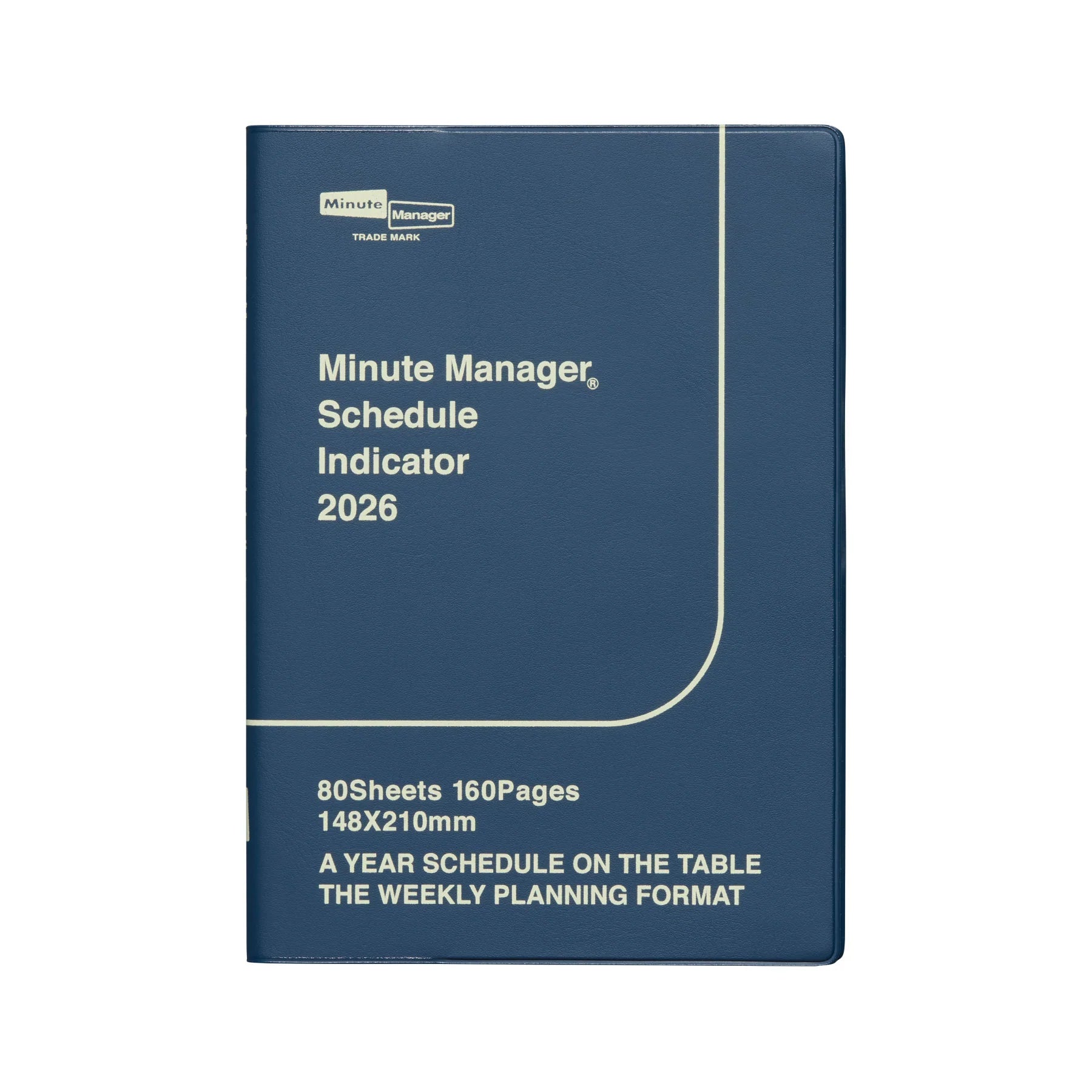 2026 Weekly Minute Manager Planner / Navy