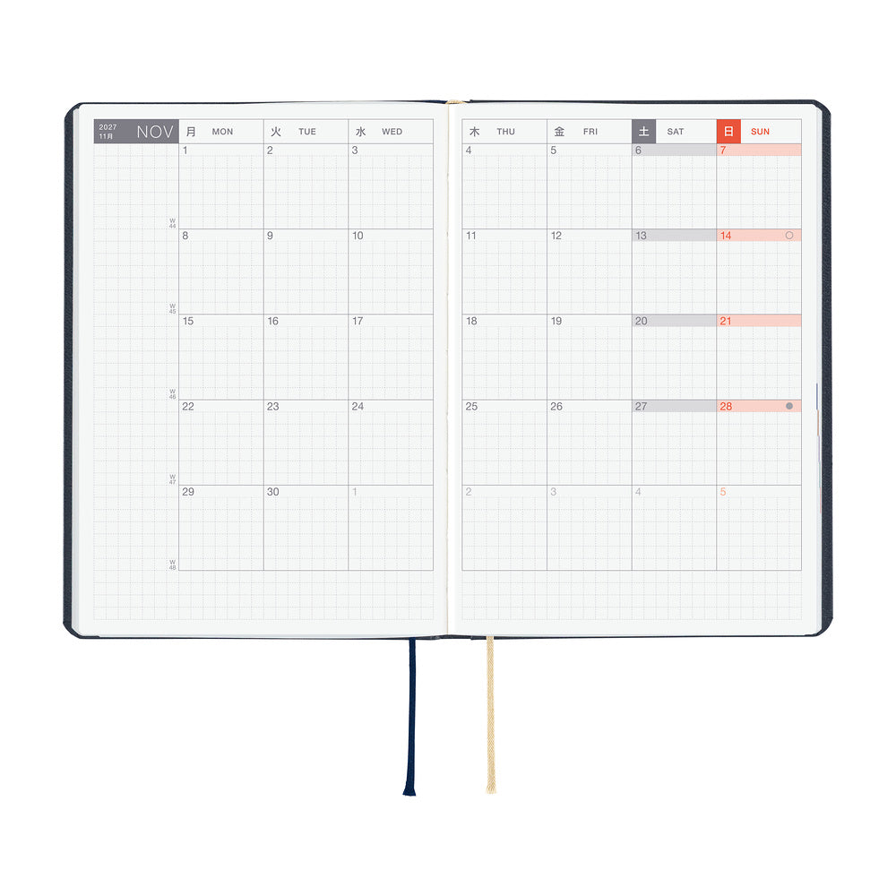 Hobonichi Techo Hon / A5 / Slash / Navy