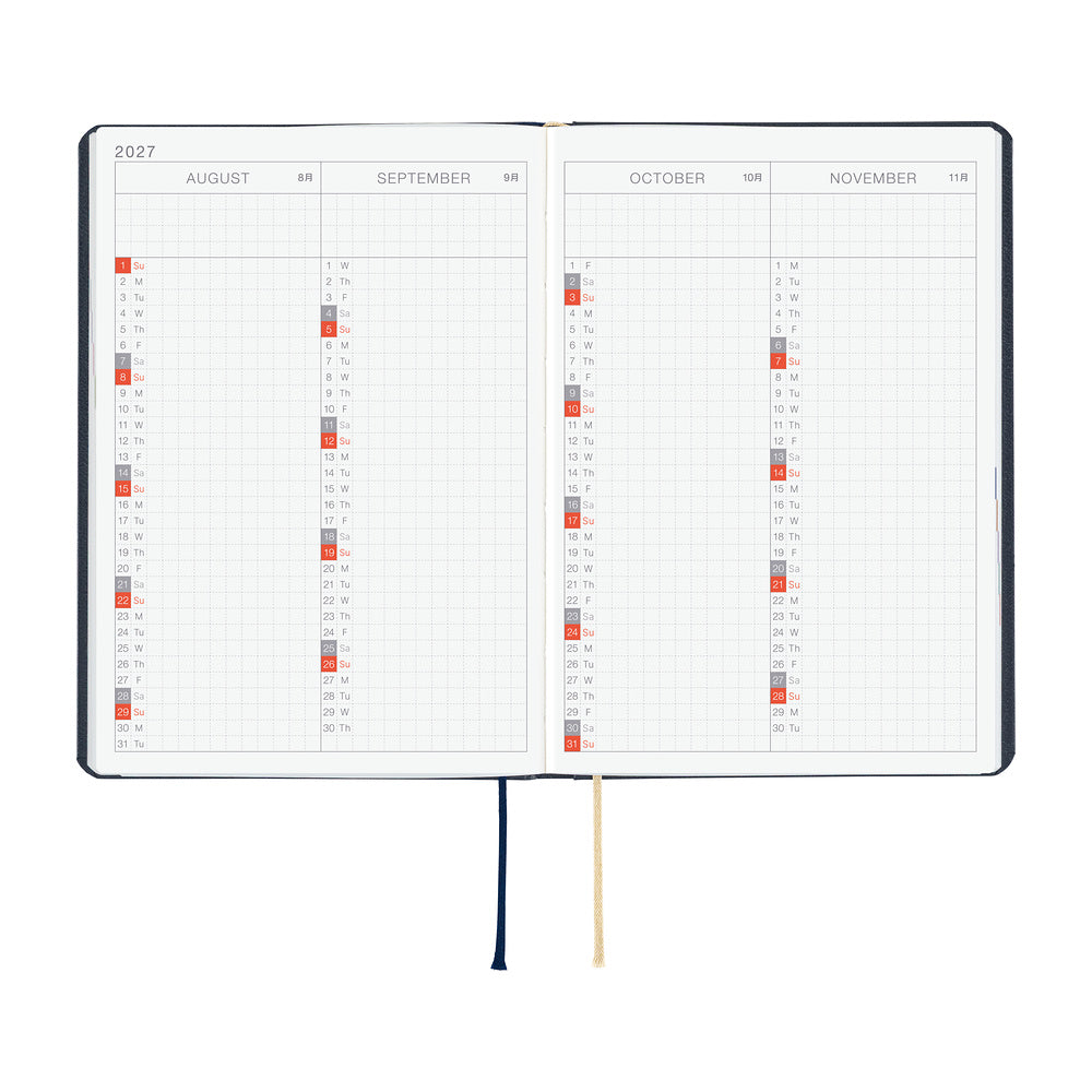 Hobonichi Techo Hon / A6 / Slash / Navy