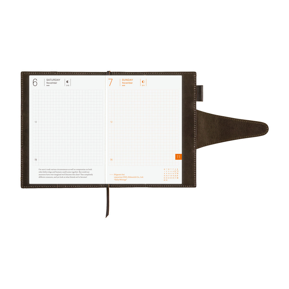 Hobonichi Techo Cover / A6 / Arts&Science: Wax Coating Kip Leather