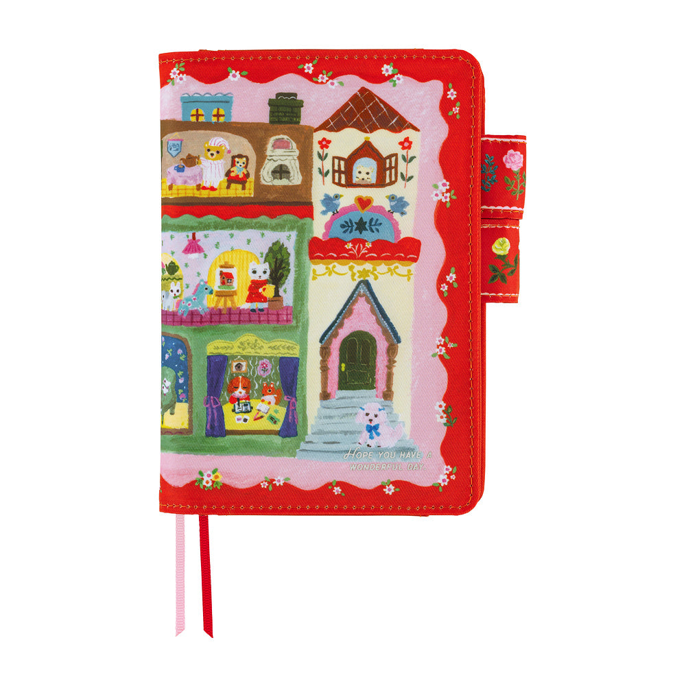 Hobonichi Techo Cover / A6 / Yumi Kitagishi: White Cat House