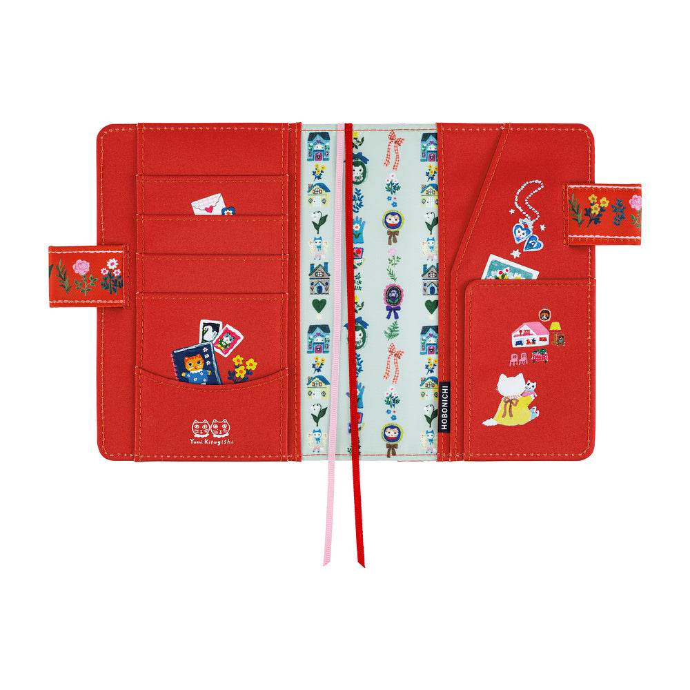 Hobonichi Techo Cover / A6 / Yumi Kitagishi: White Cat House