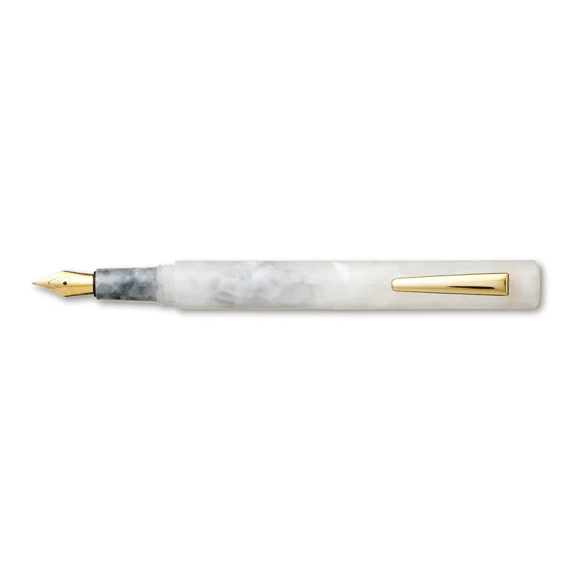 White Marbled Fountain Pen