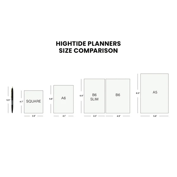 Hightide 2027 Monthly Diary / Papillon B6 / Gray