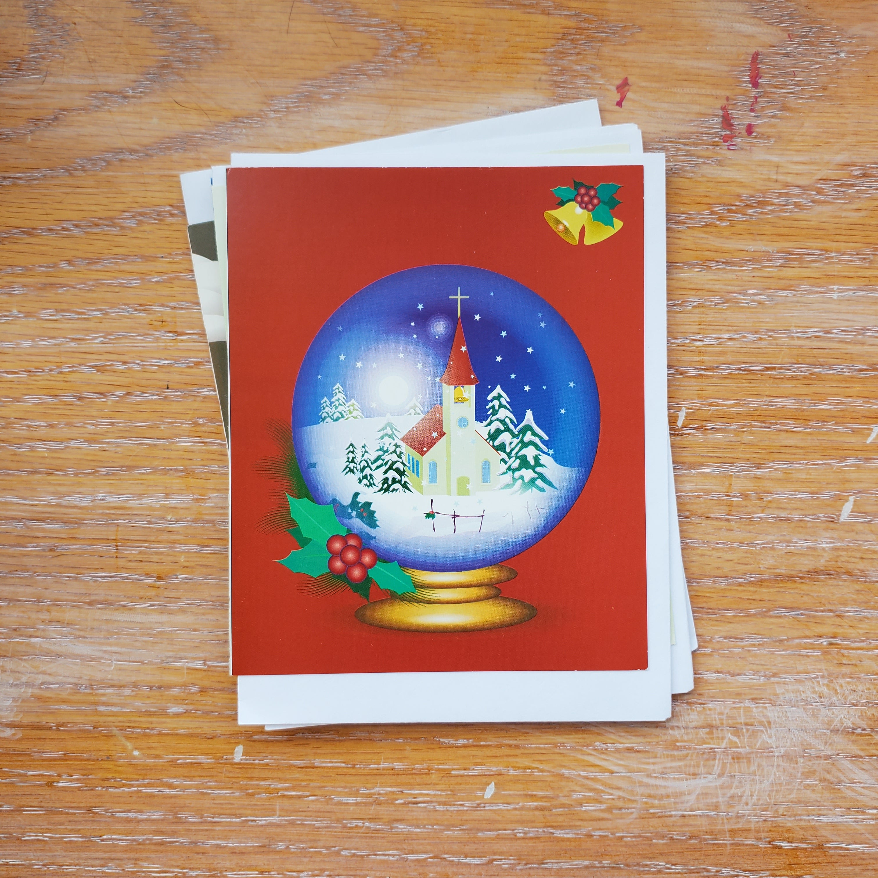 Vintage Illustrated Holiday Cards | Assorted Set of 5