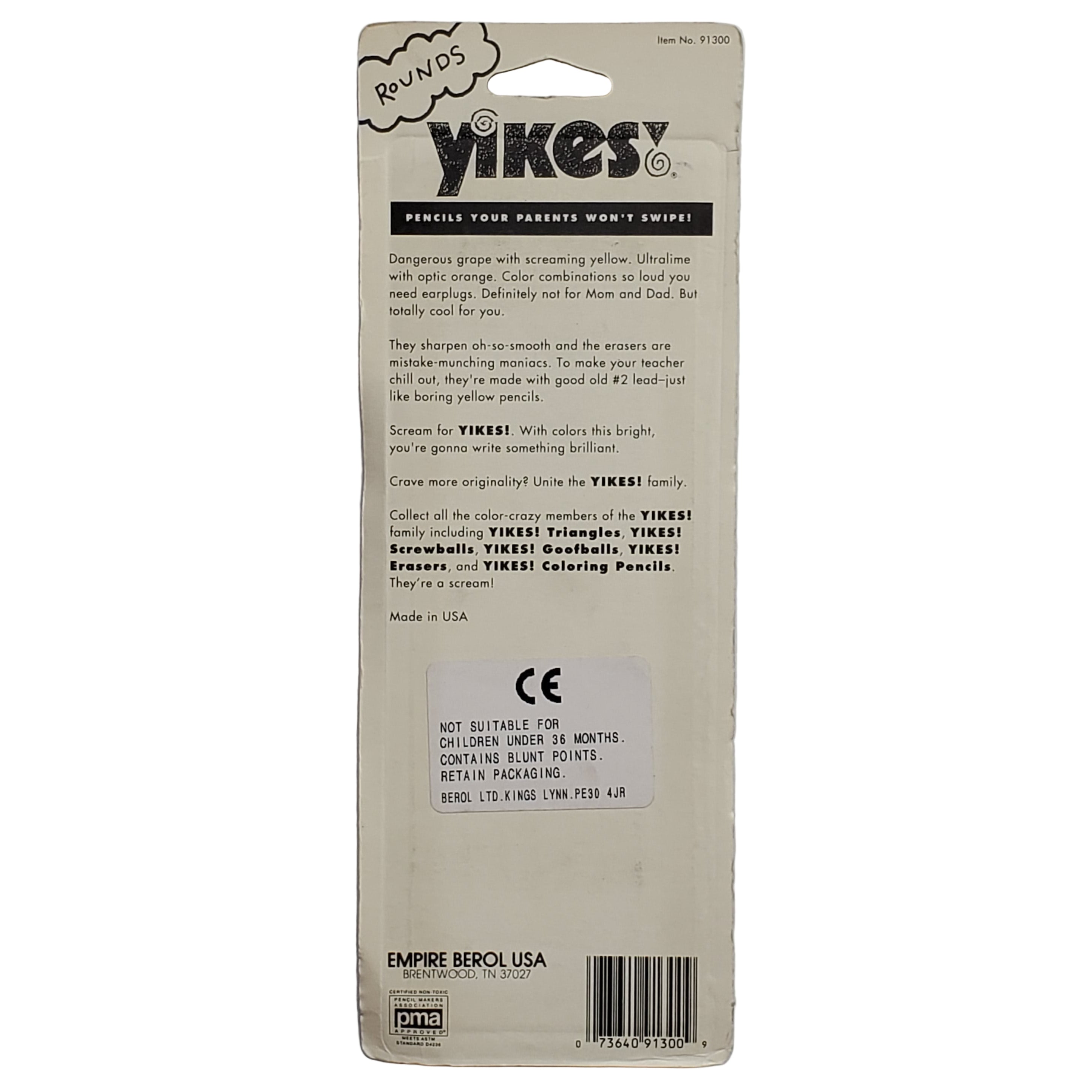 Vintage Yikes Pencil Set / Rounds