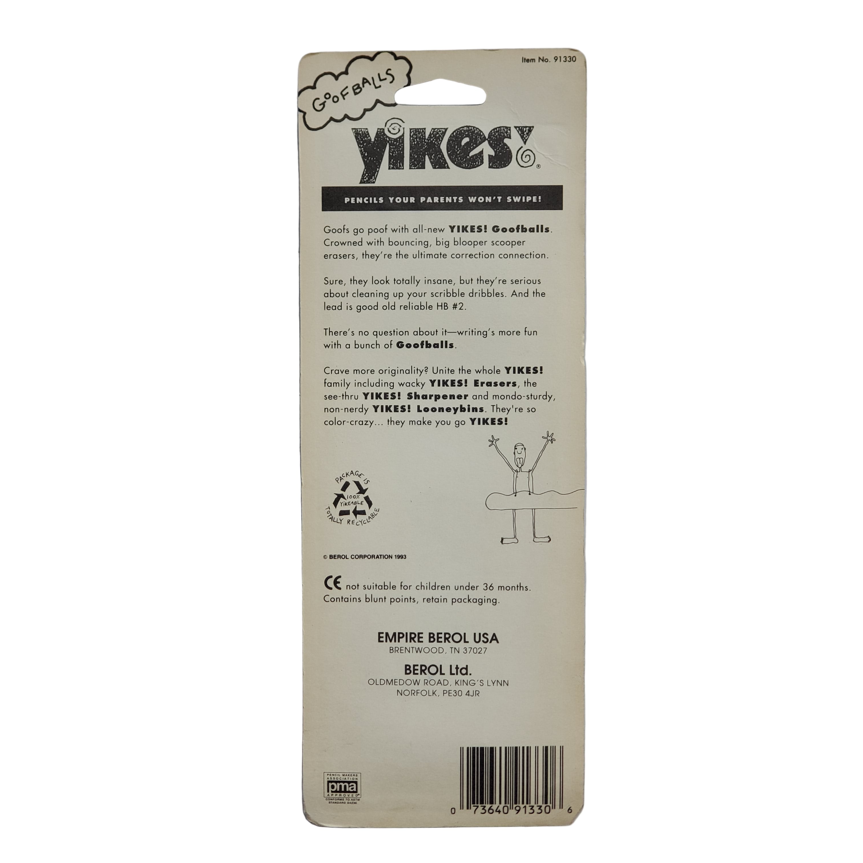 Vintage Yikes Pencil Set / Goofballs