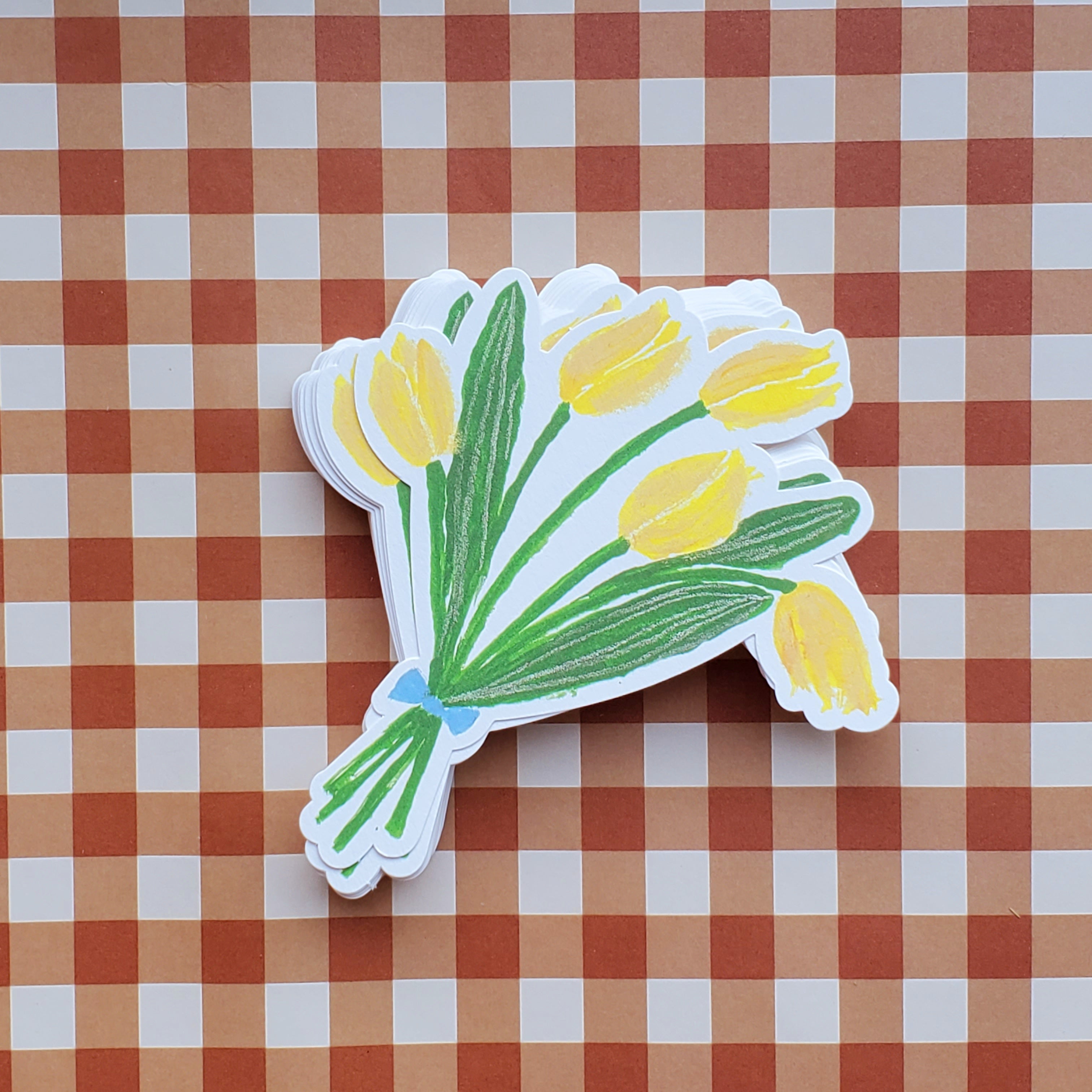 Cutout Cards / Yellow Bouquet