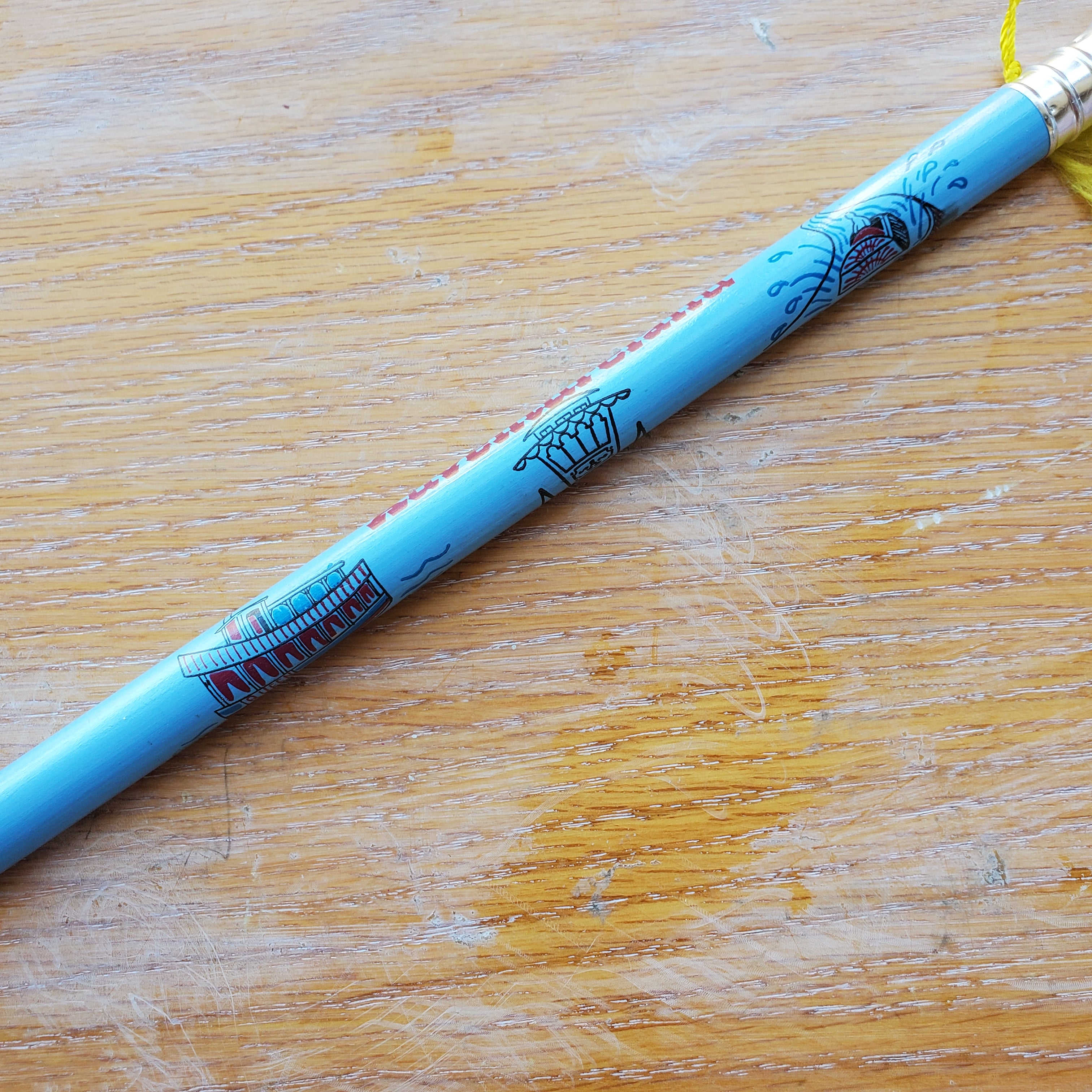 Vintage Adventureland Des Moines Iowa Oversized Souvenir Pencil