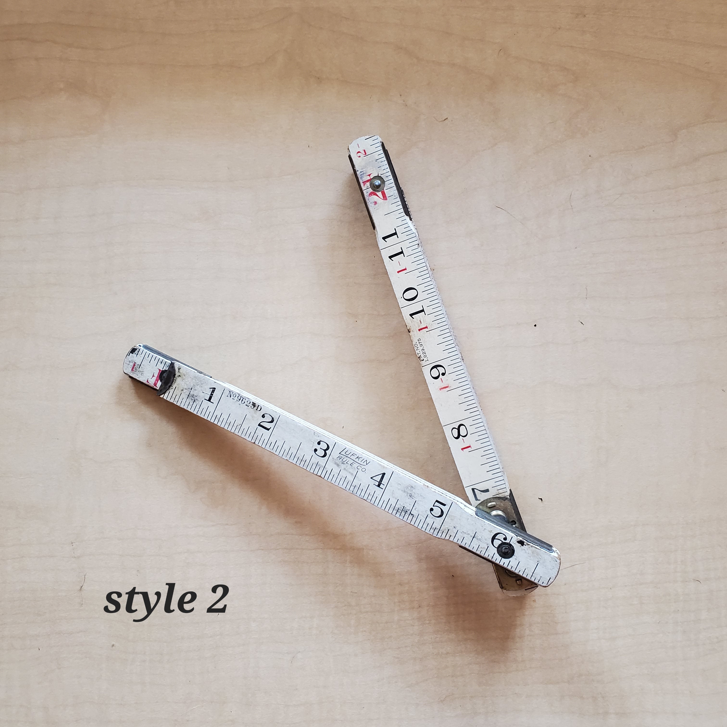Vintage Lufkin Folding Wooden Ruler