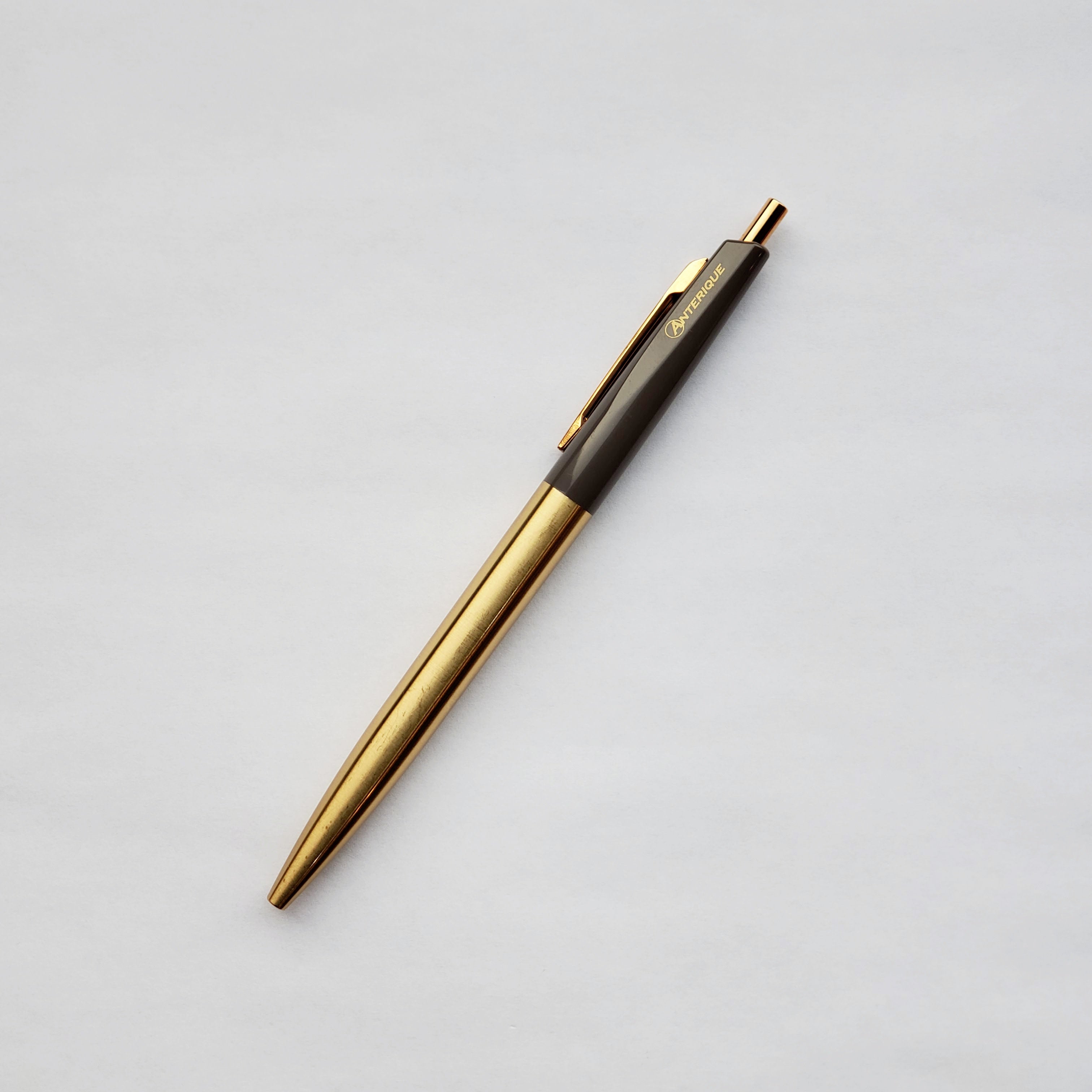 Anterique Brass Ballpoint Pen / Charcoal