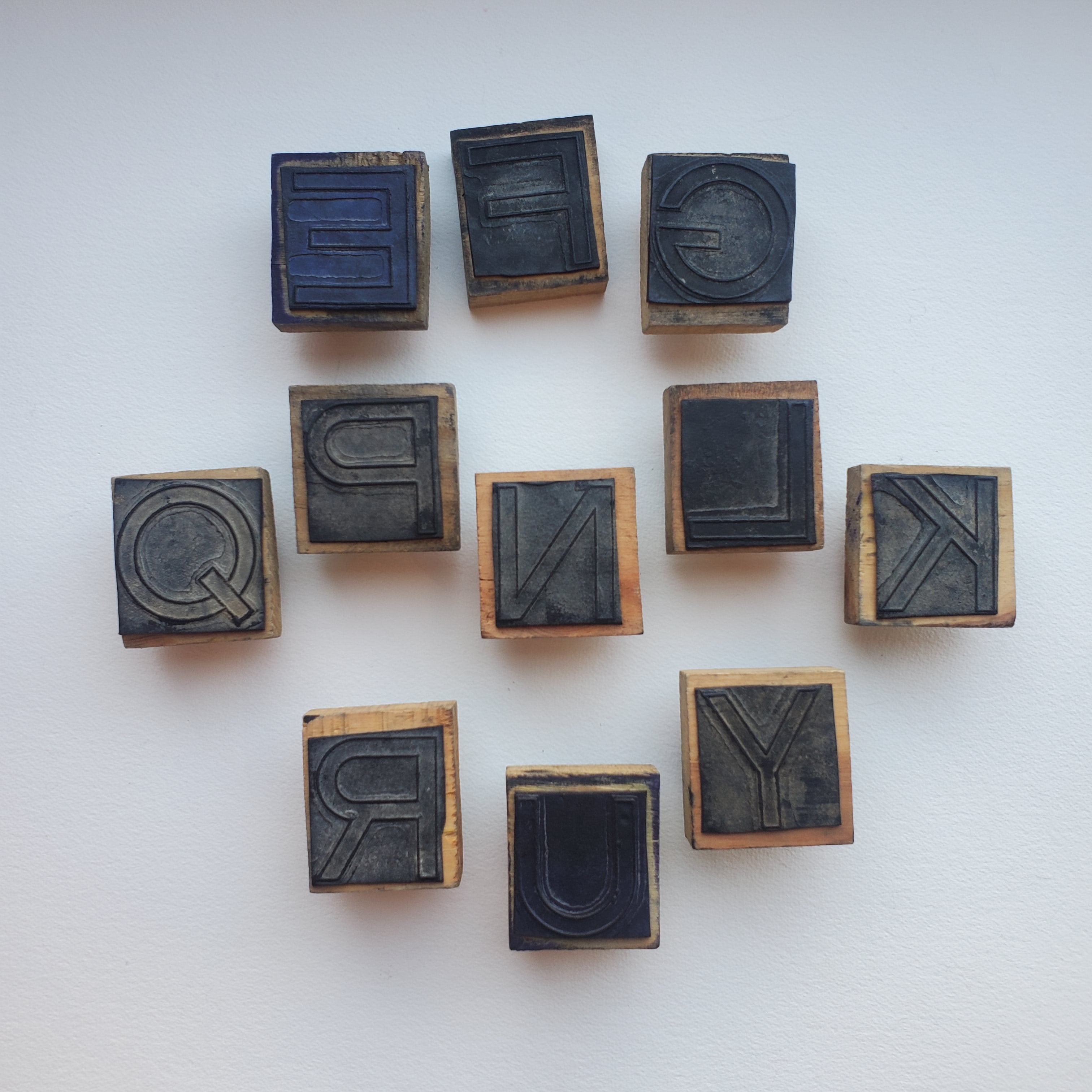 Vintage Mexican Rubber Block Stamp / Various Letters