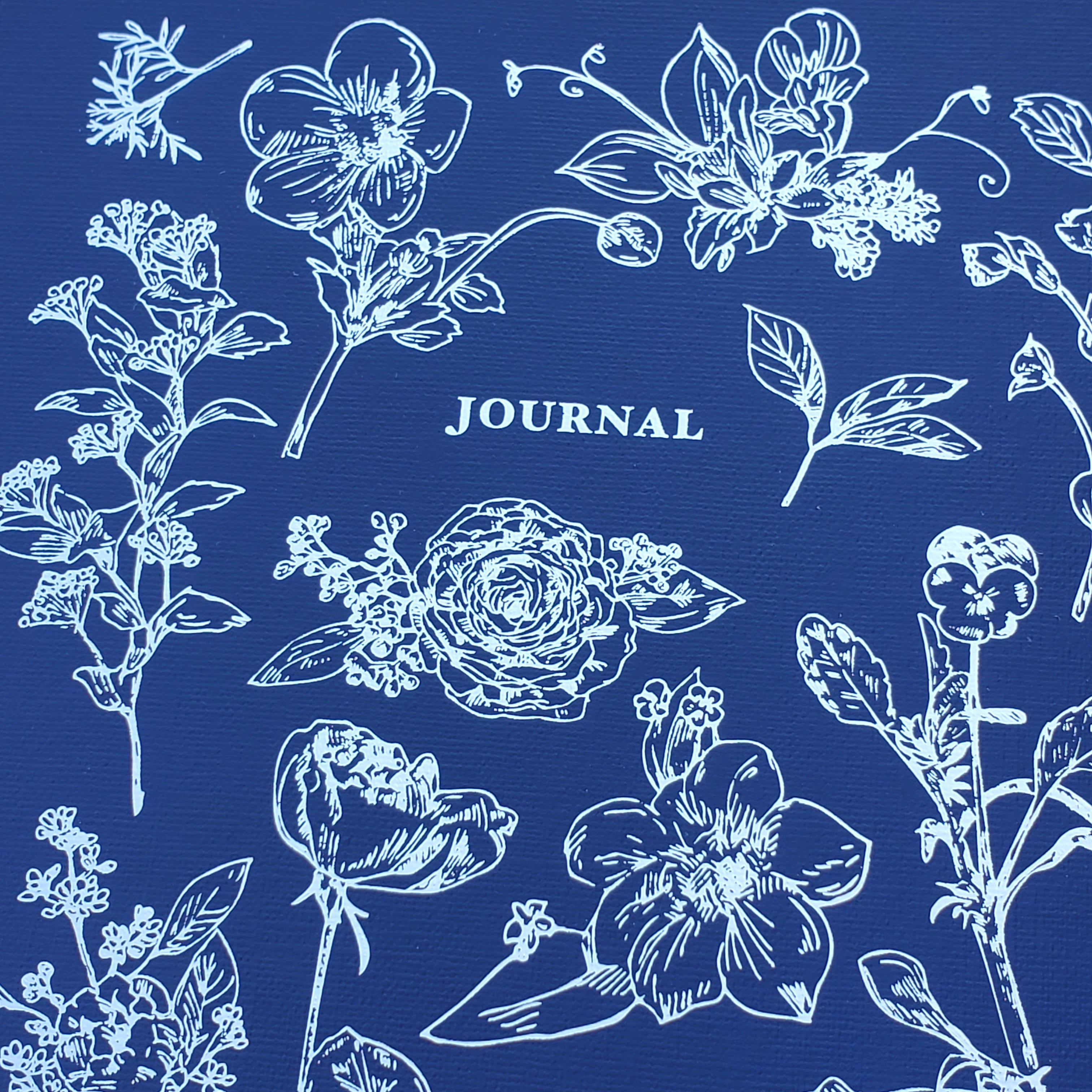 Daigo Easy Journal / Hibiya Kadan / Floral Journal / B6 Navy
