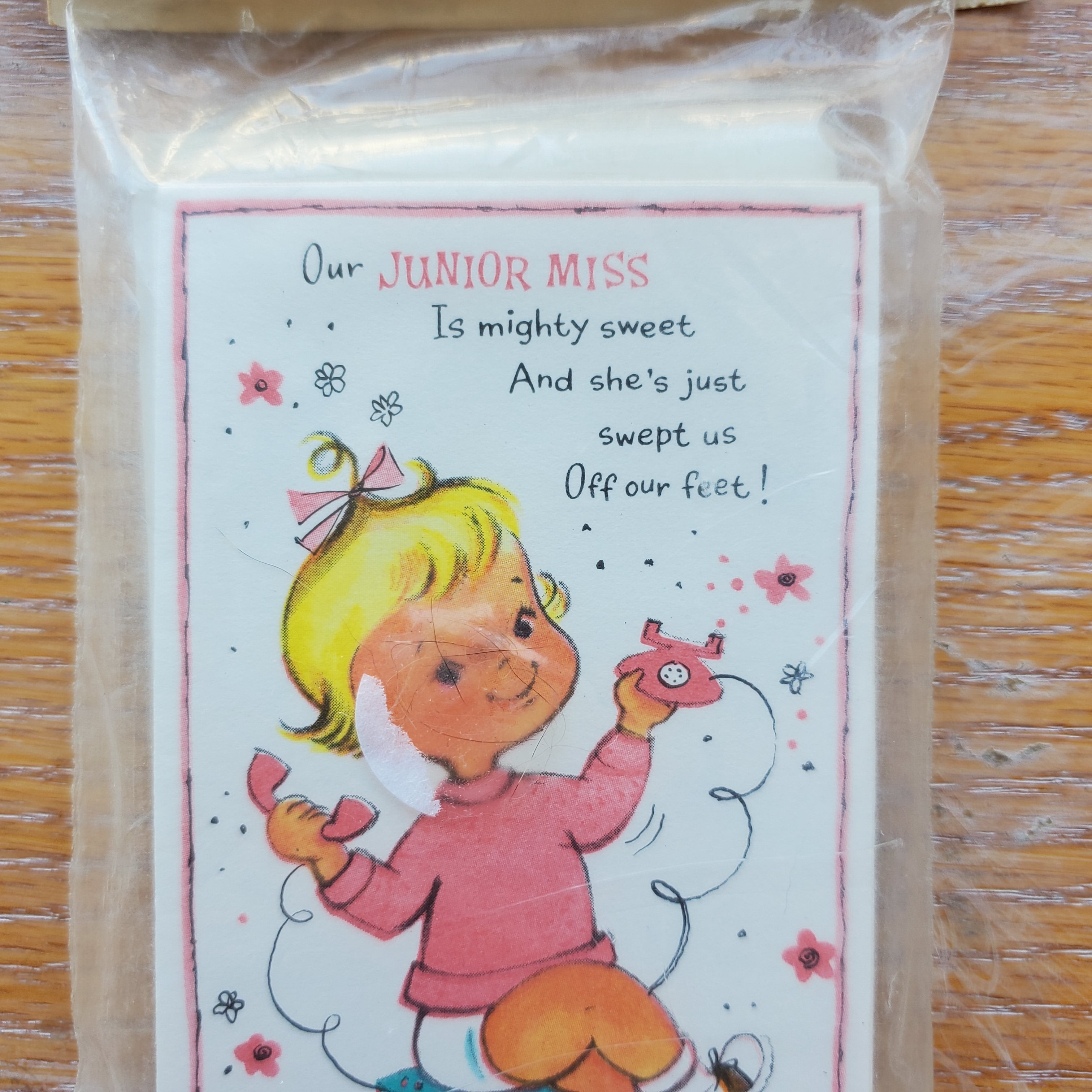 Rare Vintage "Junior Miss" Baby Announcements | Set of 12