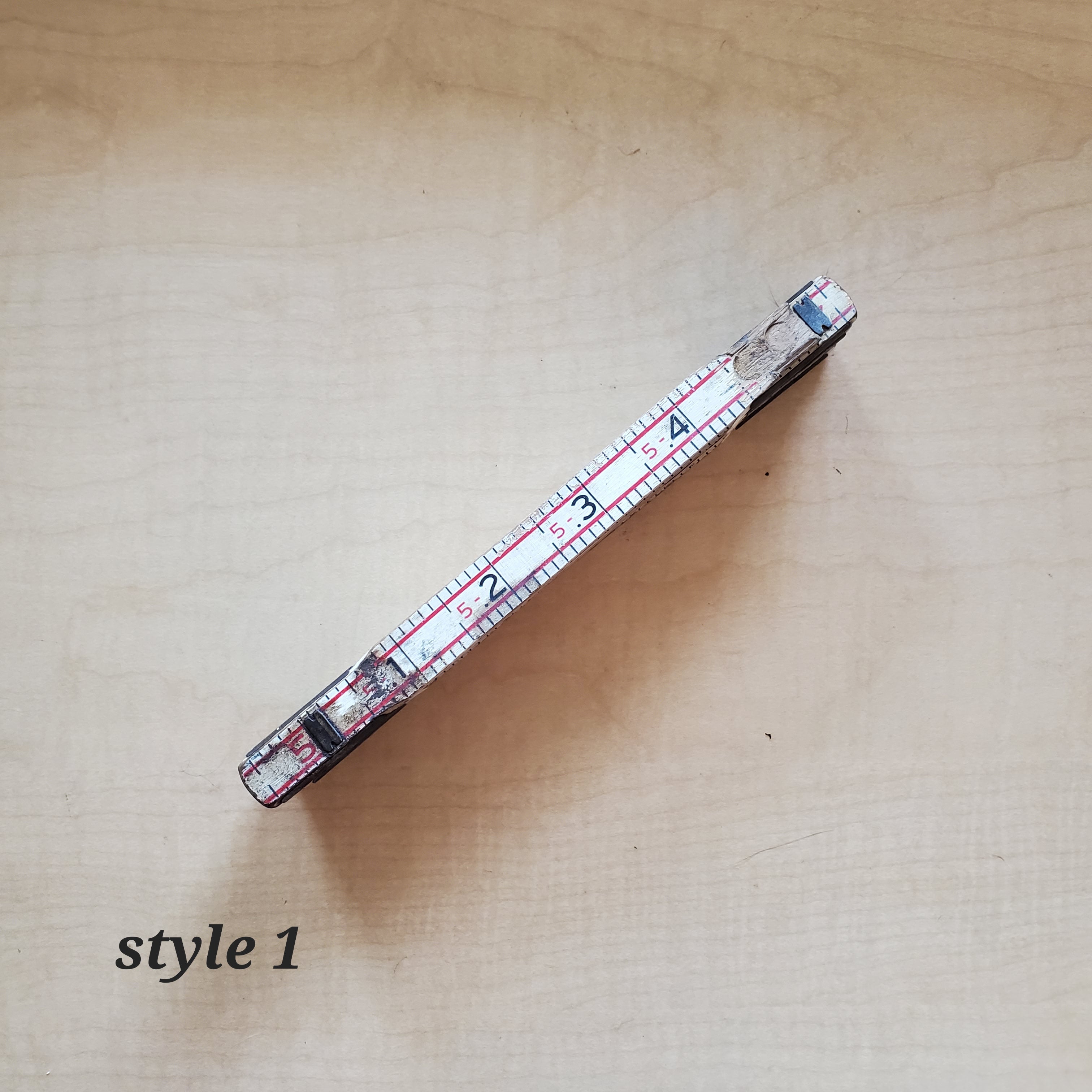 Vintage Lufkin Folding Wooden Ruler
