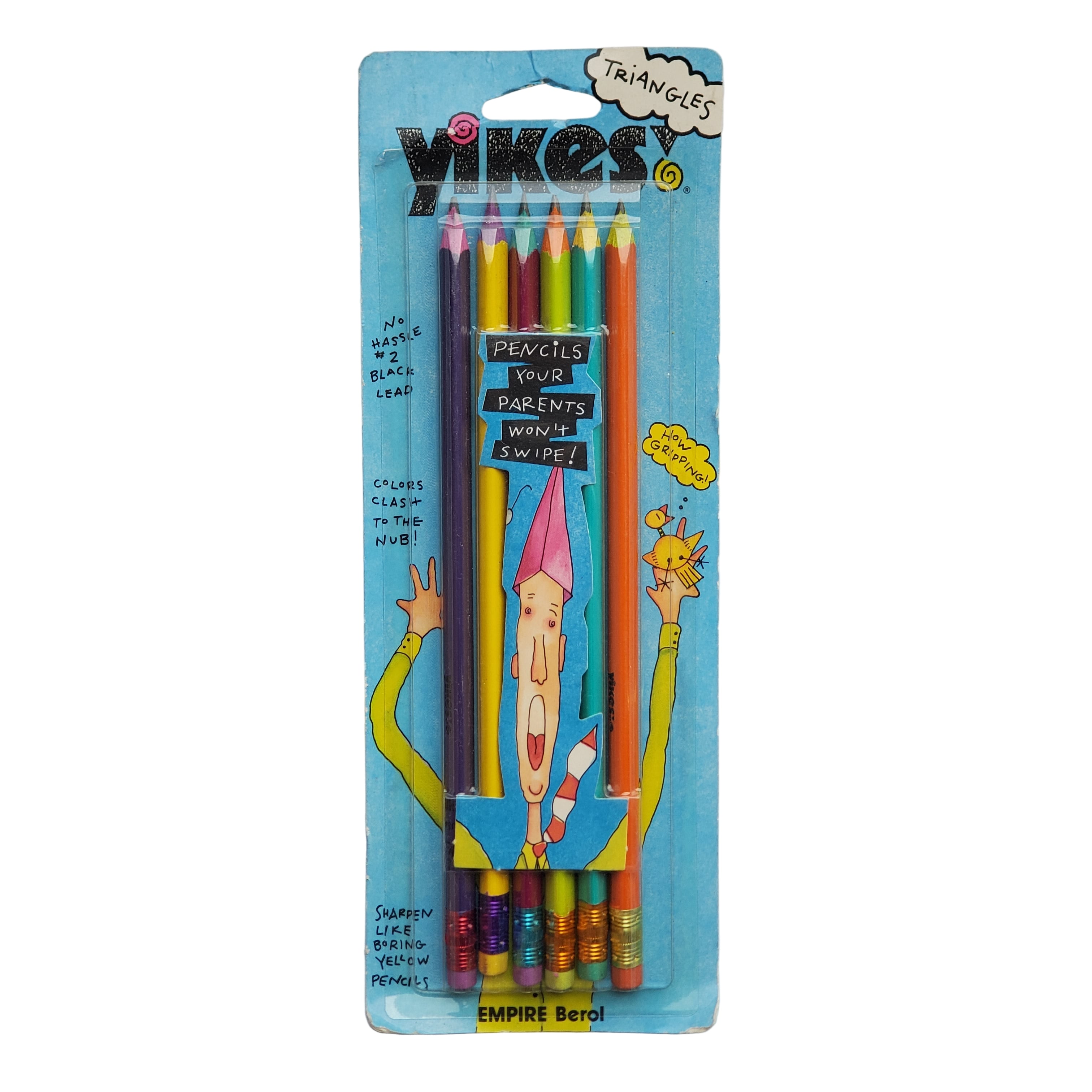 Vintage Yikes Pencil Set / Triangles
