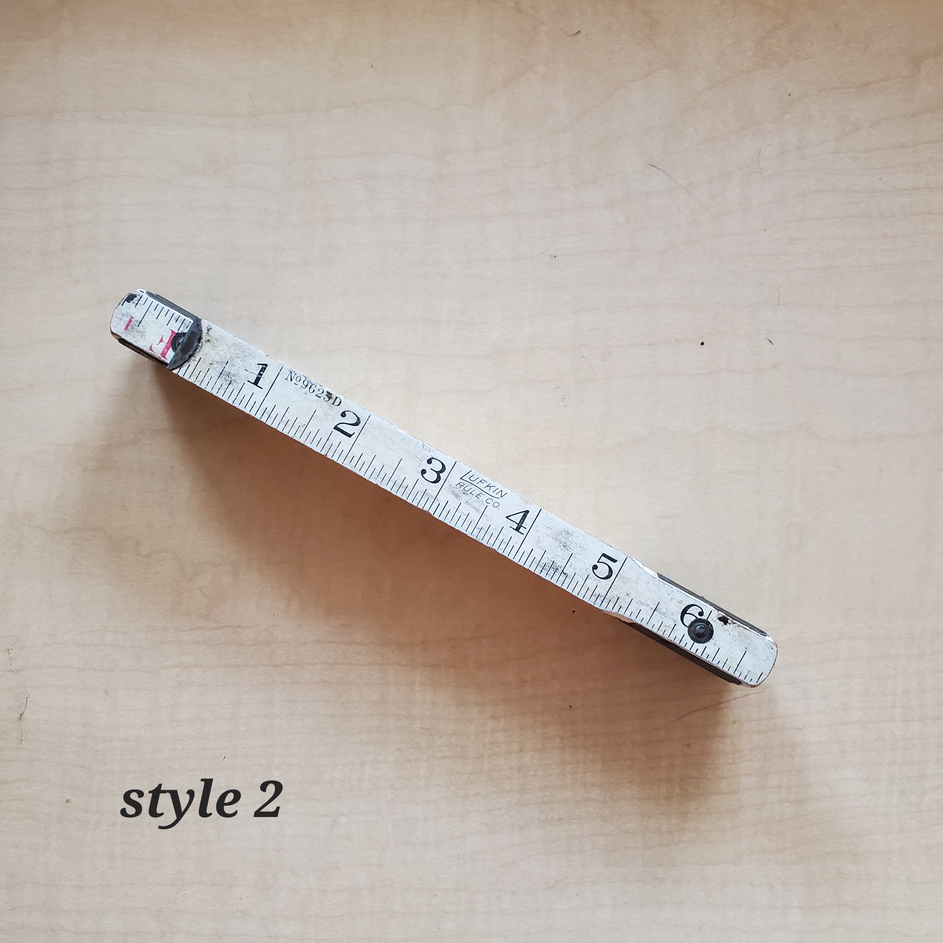 Vintage Lufkin Folding Wooden Ruler