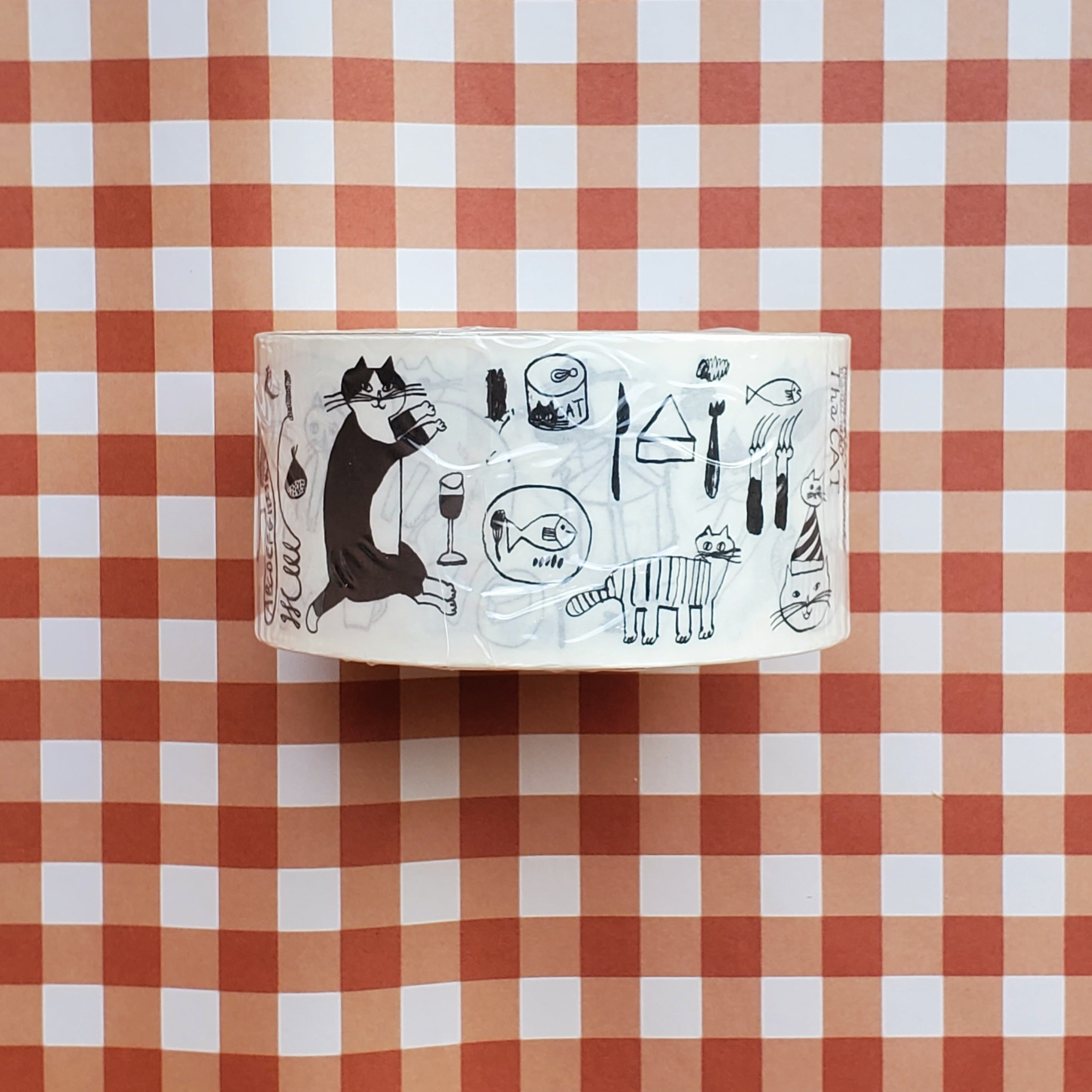 Classiky Masking Tape x Toranekobonbon Kraft Paper Adhesive Tape / Cat