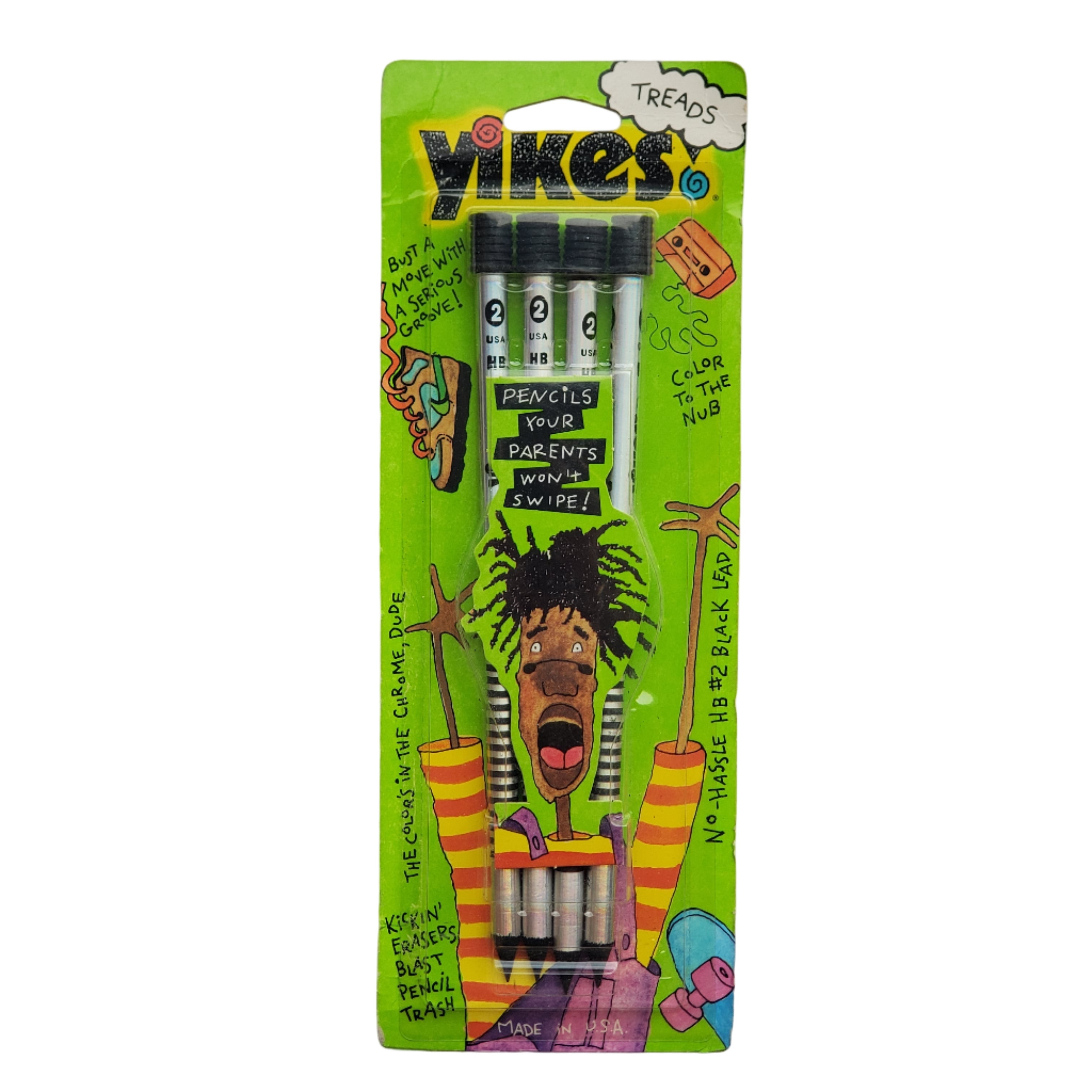 Vintage Yikes Pencil Set / Treads