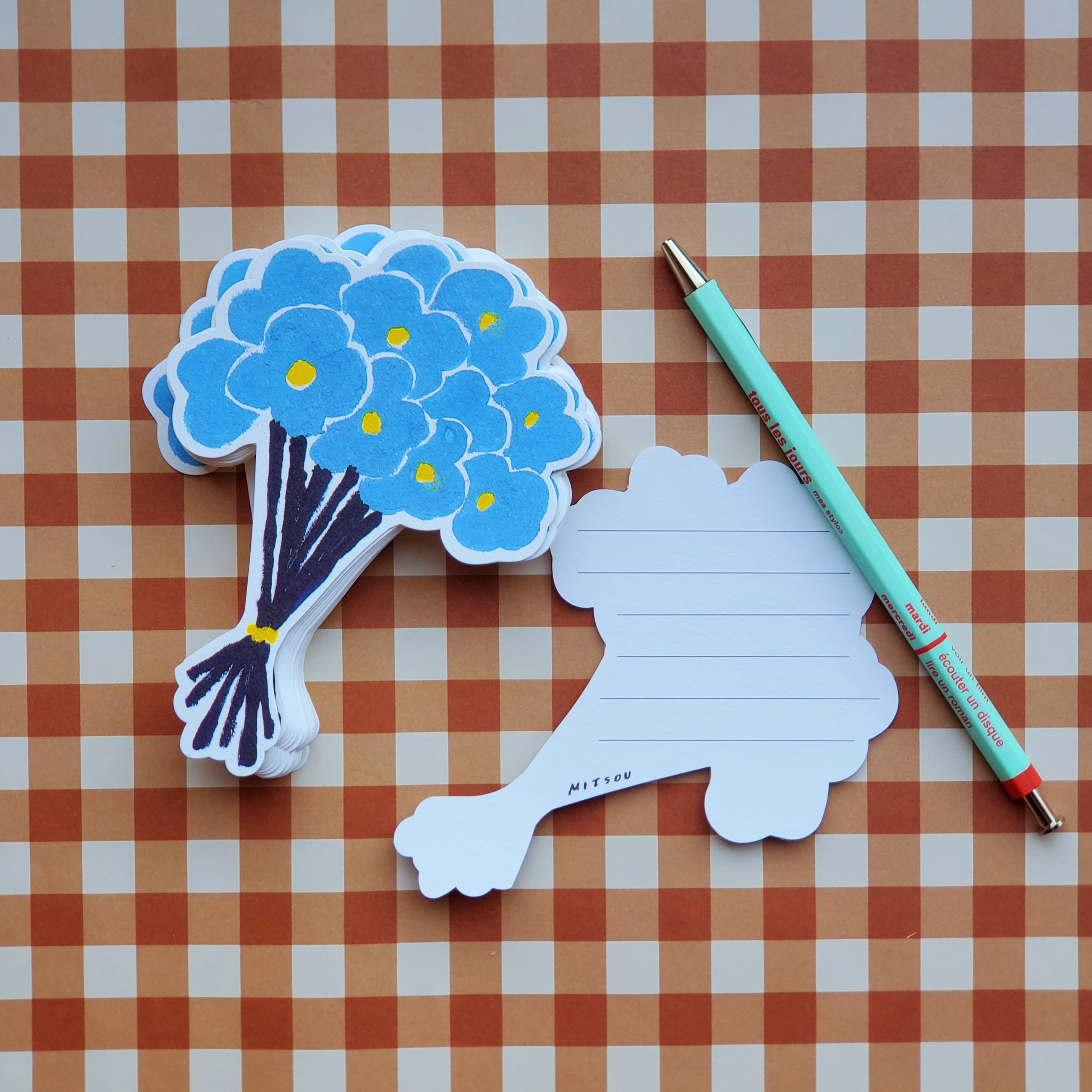 Cutout Cards / Blue Bouquet