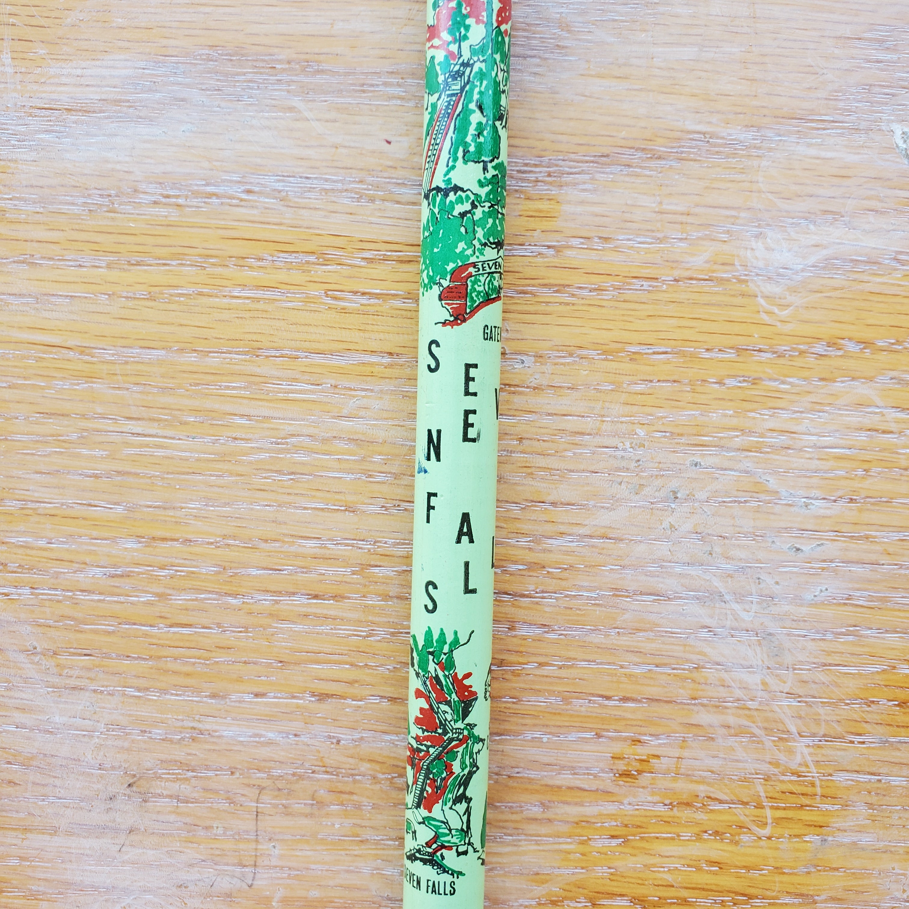 Vintage Seven Falls Colorado Oversized Souvenir Pencil