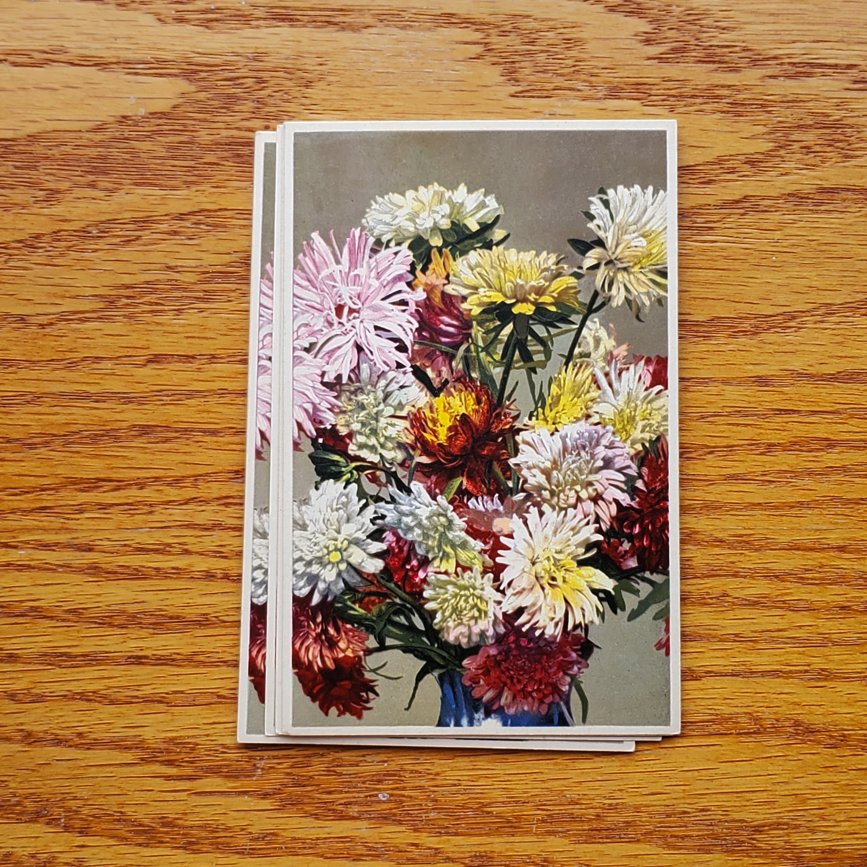 Floral Vintage E.D.B. Postcards
