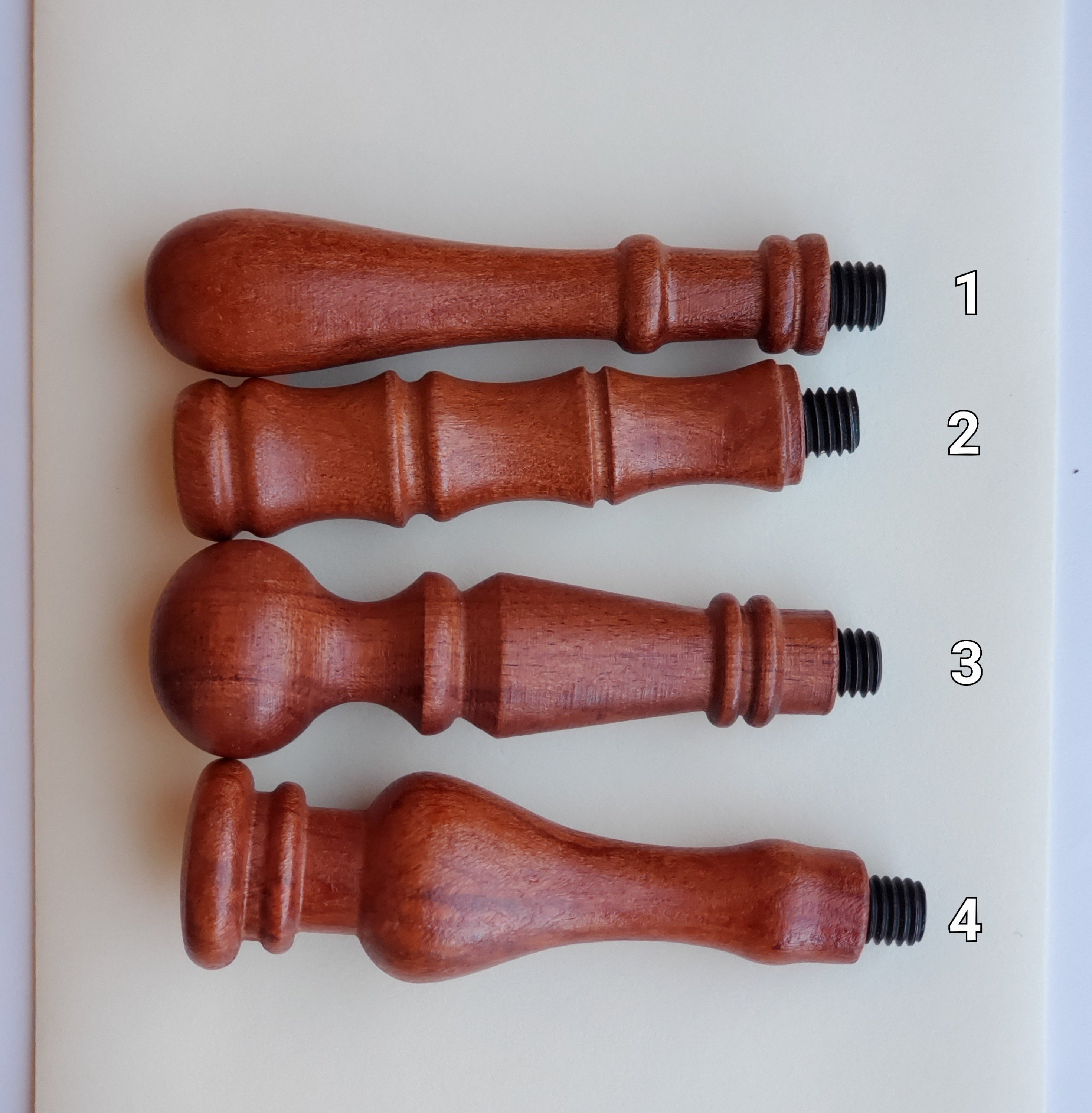 Red Wood Wax Seal Handles