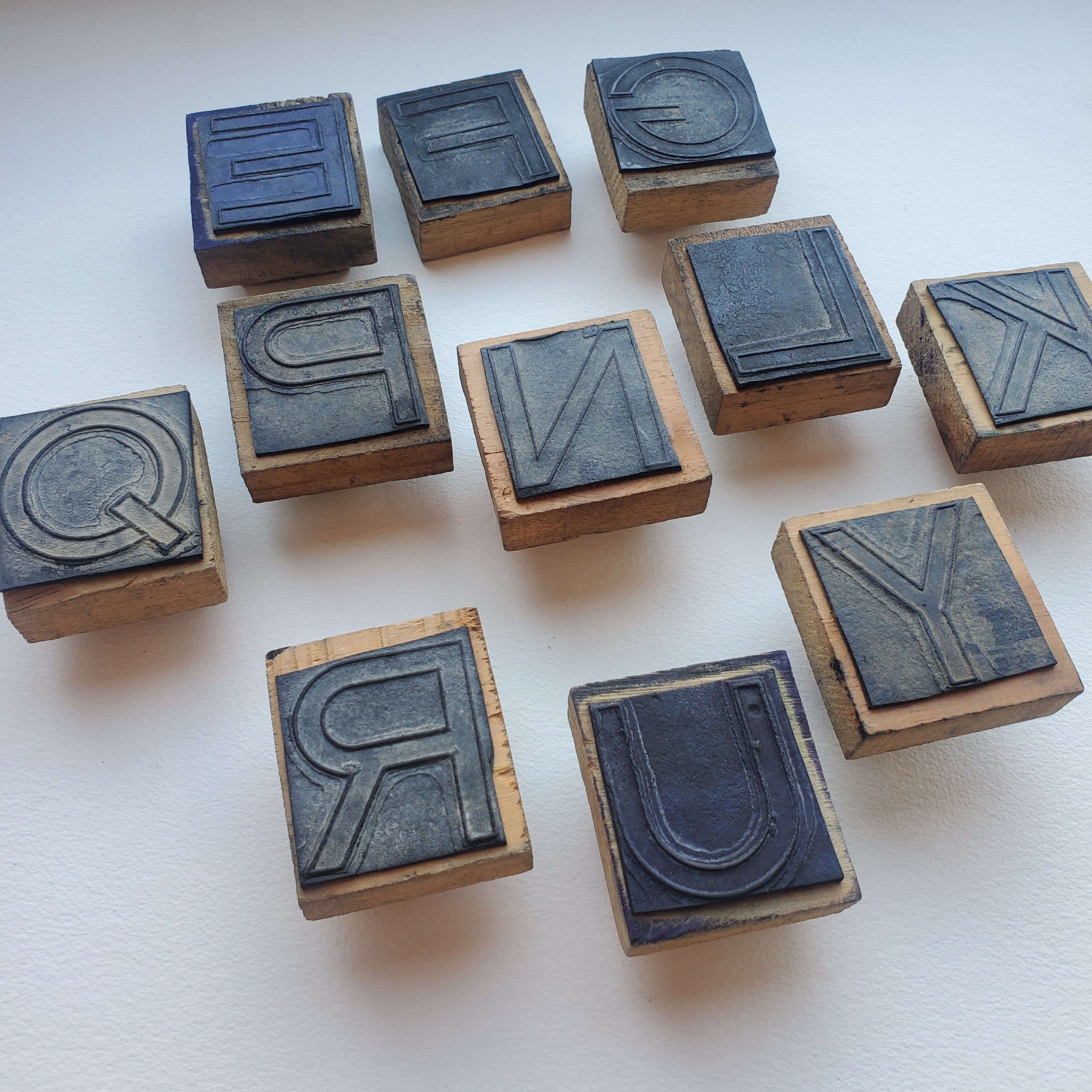Vintage Mexican Rubber Block Stamp / Various Letters