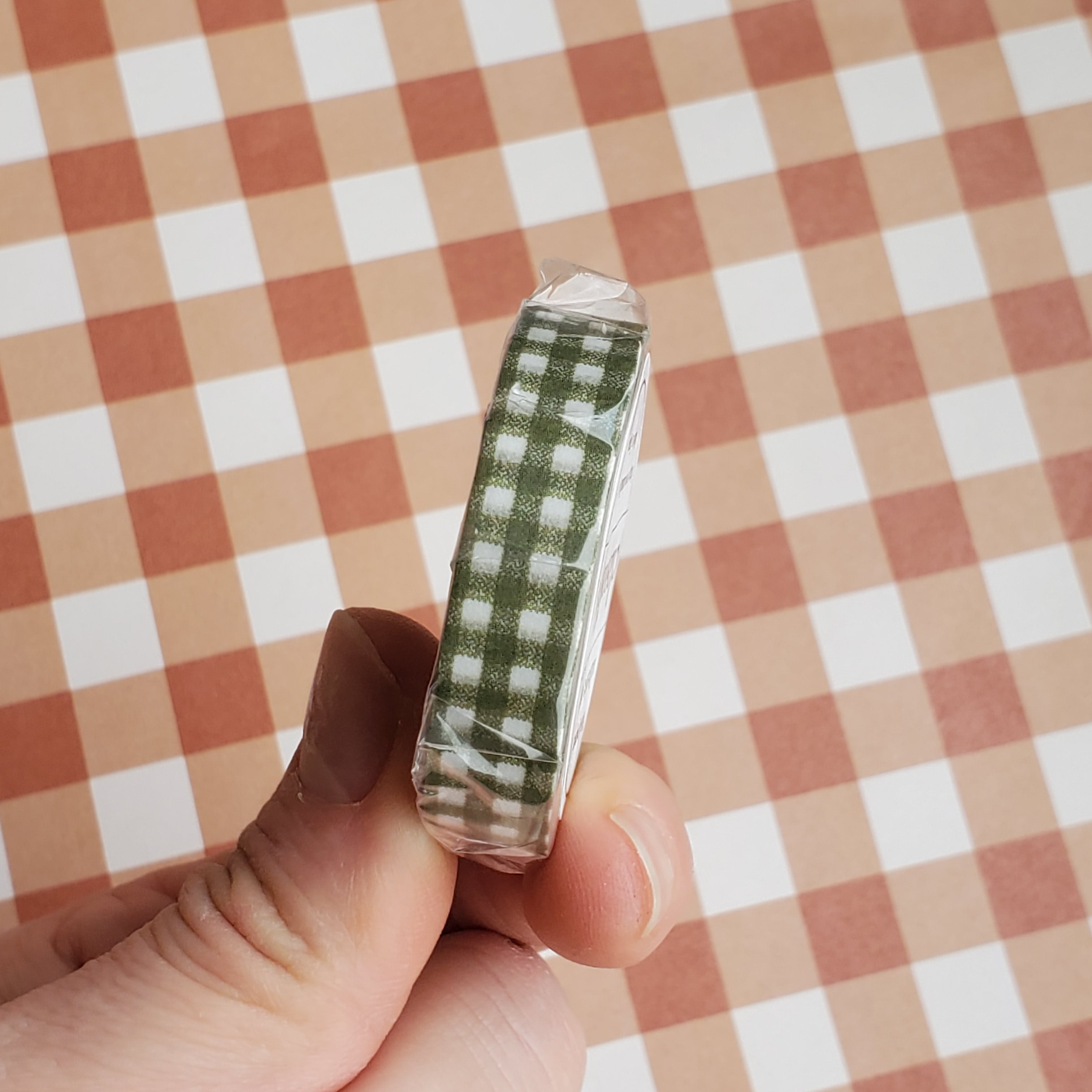 Classiky Masking Tape / Khaki Green Gingham