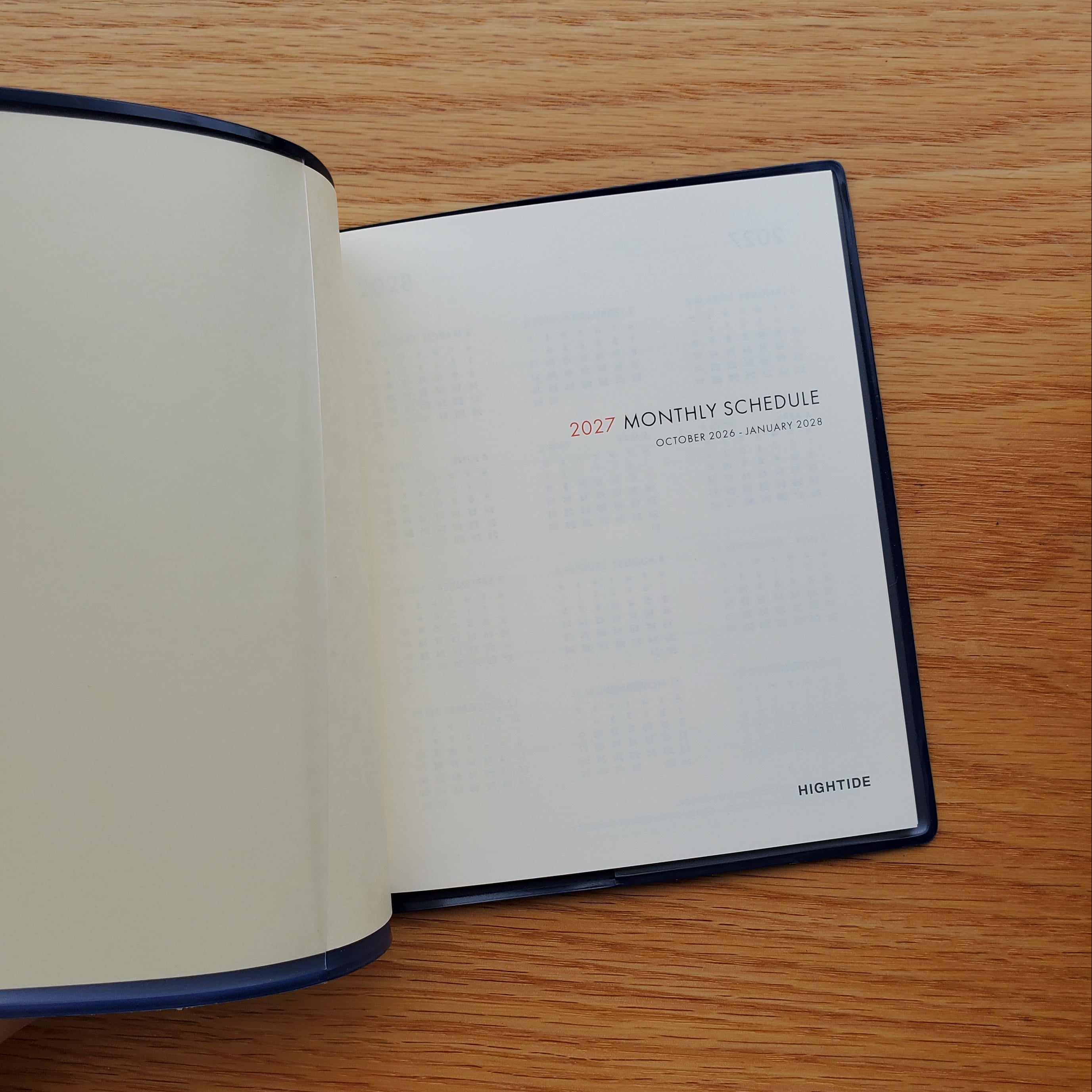 Hightide 2027 Weekly Diary Houma Square / Navy