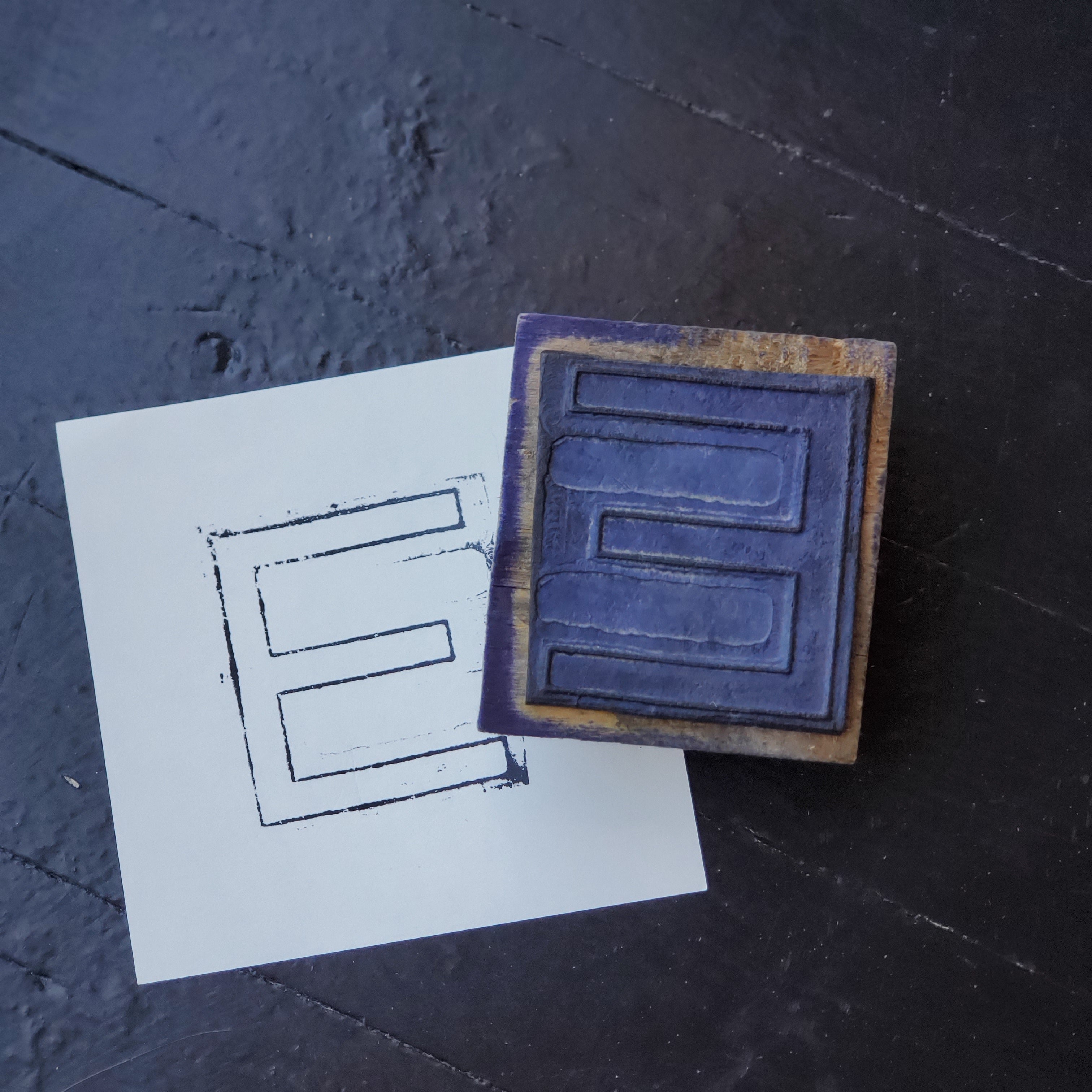 Vintage Mexican Rubber Block Stamp / Various Letters