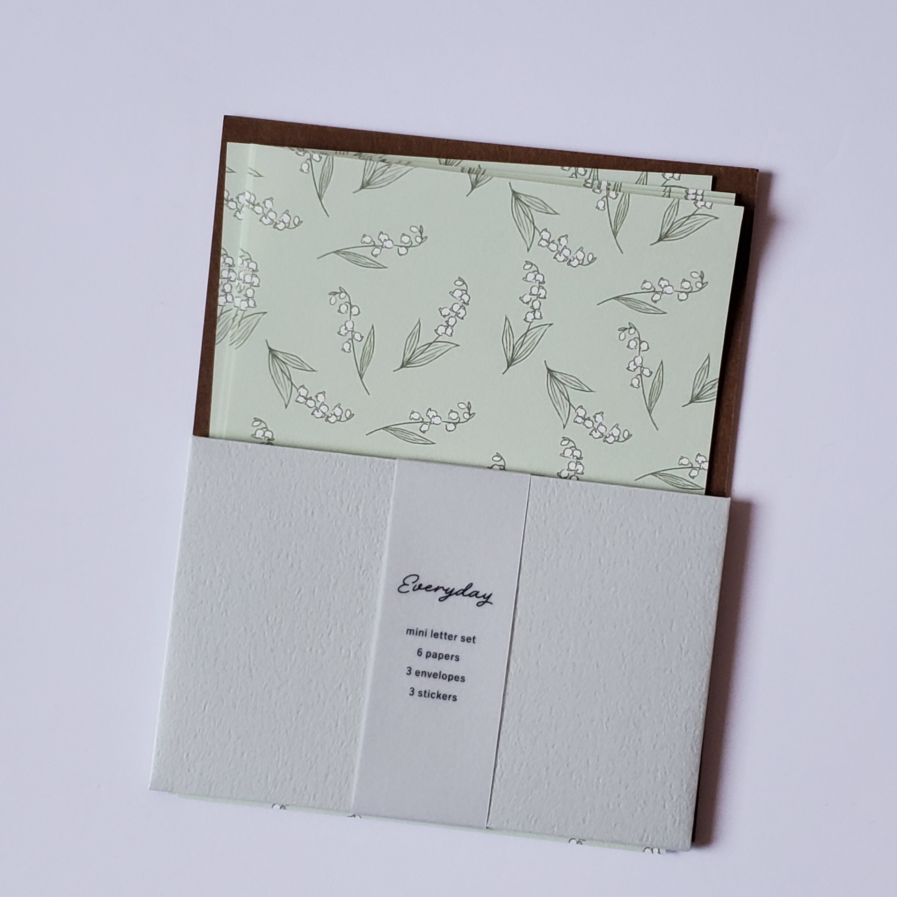 Everyday Mini Letter Set / Lily of the Valley