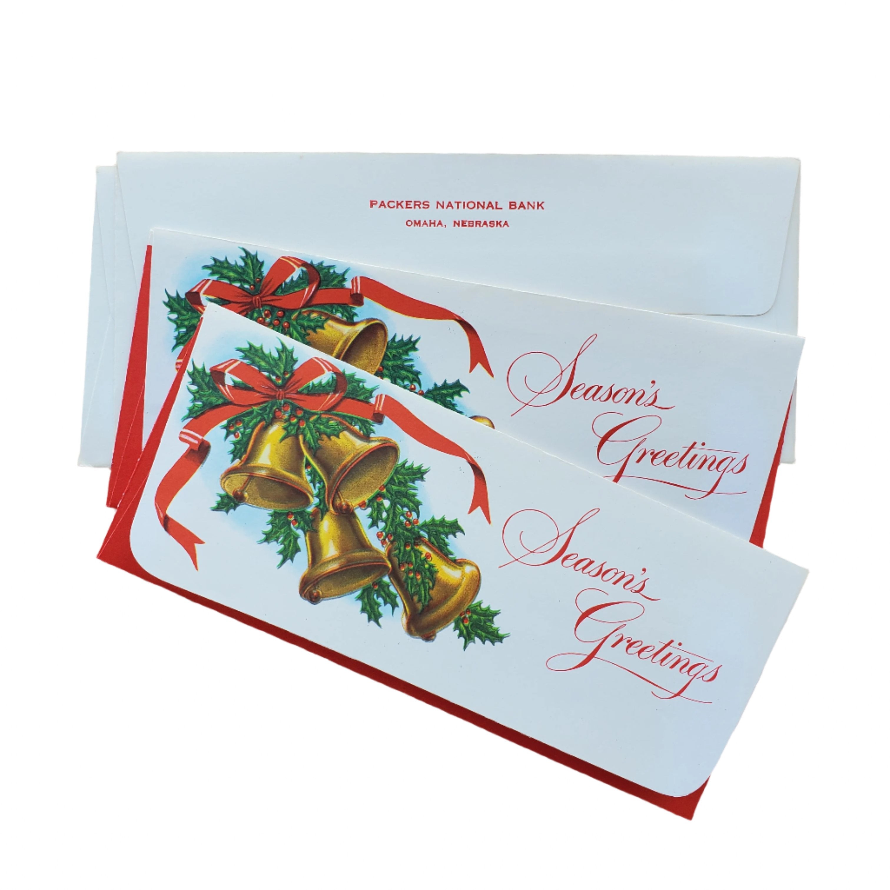 Vintage Holiday Money Holder Card