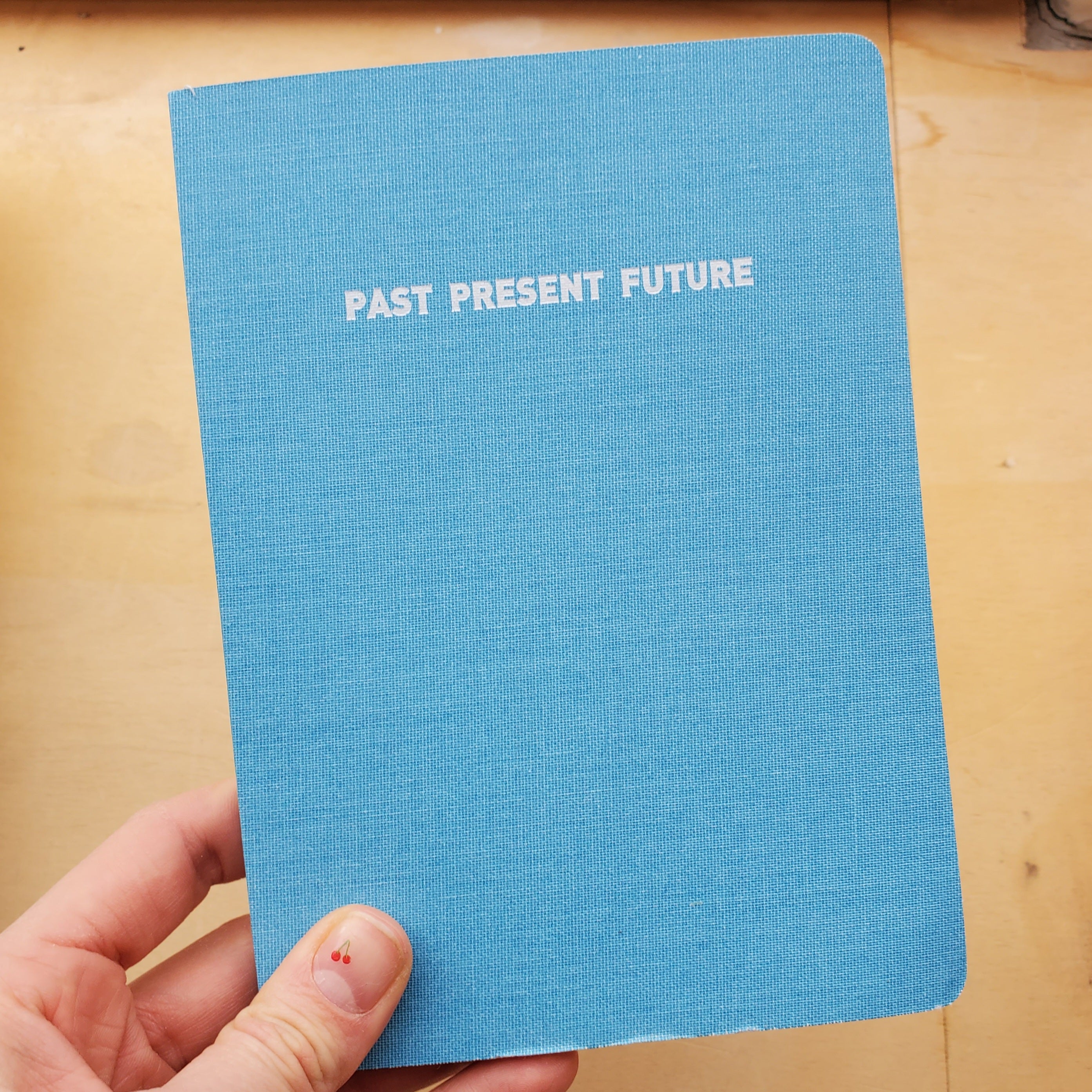 Medium Past Present Future Notebook / Light Blue