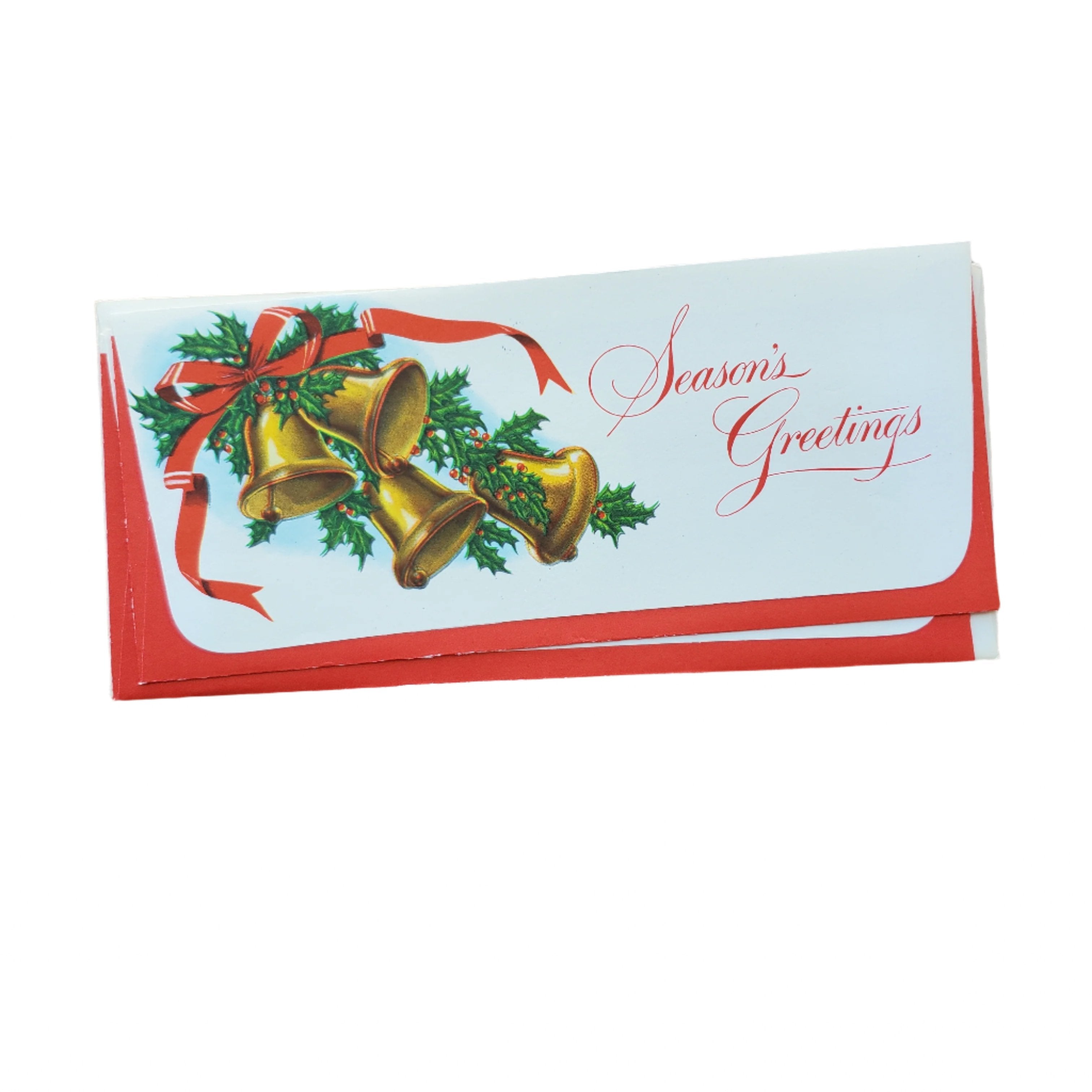 Vintage Holiday Money Holder Card