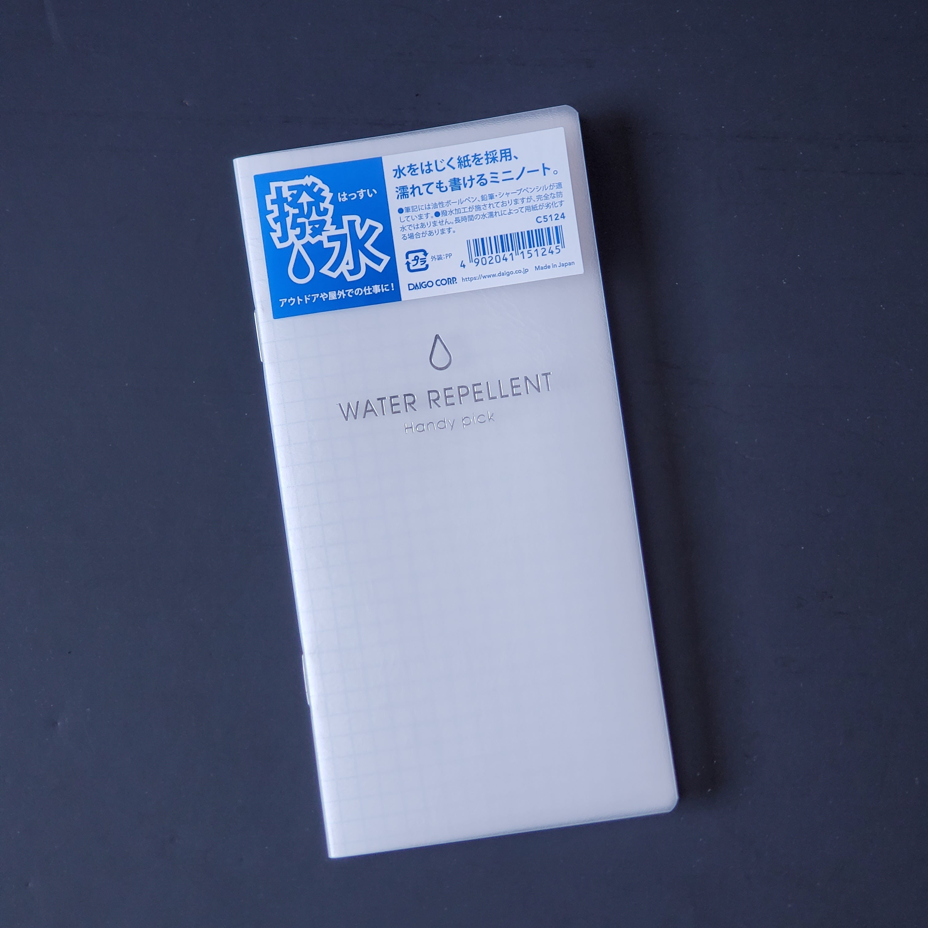 Daigo Water Repellant Notebook / Clear