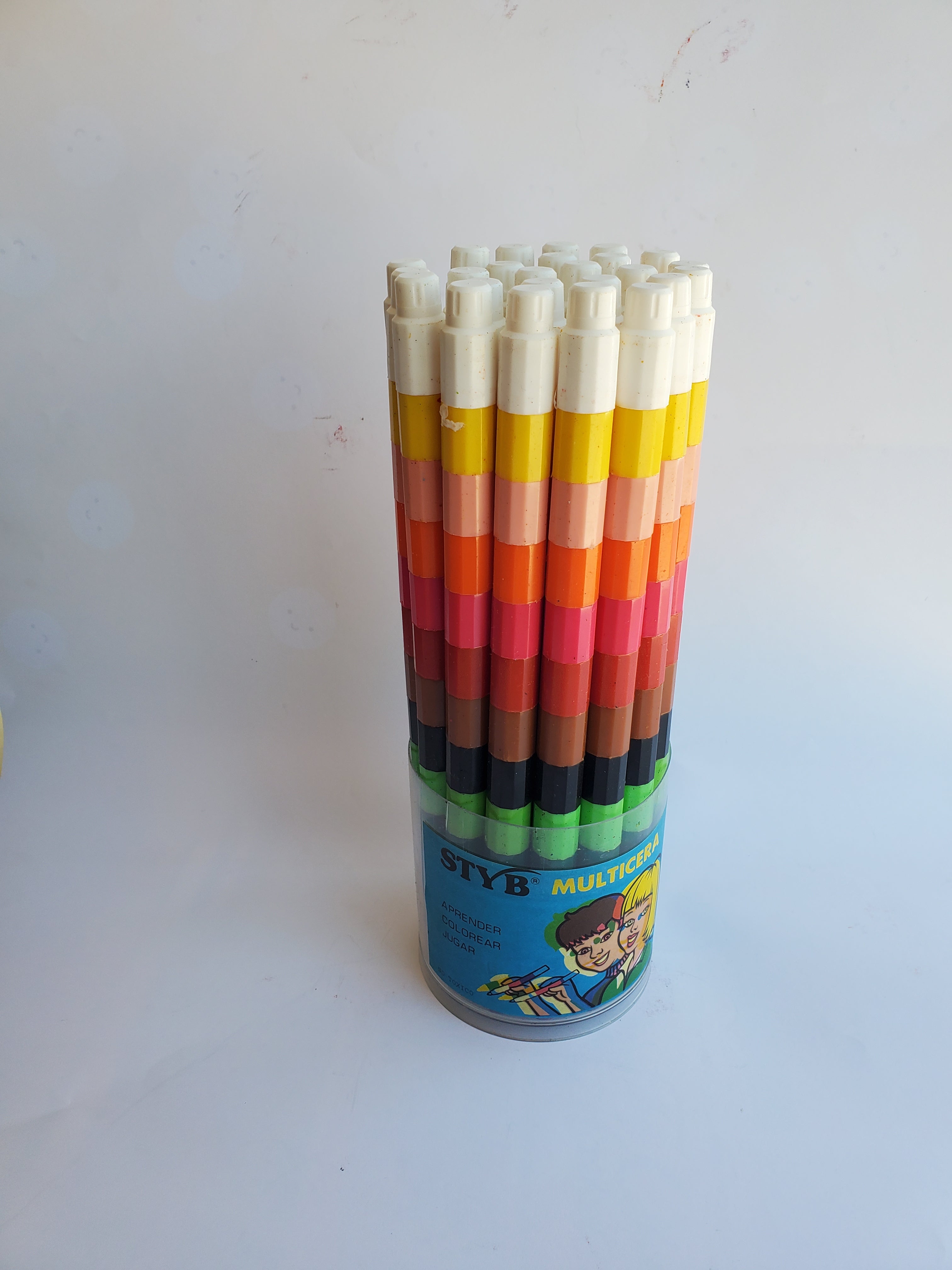 Vintage Spanish Crayon Tower