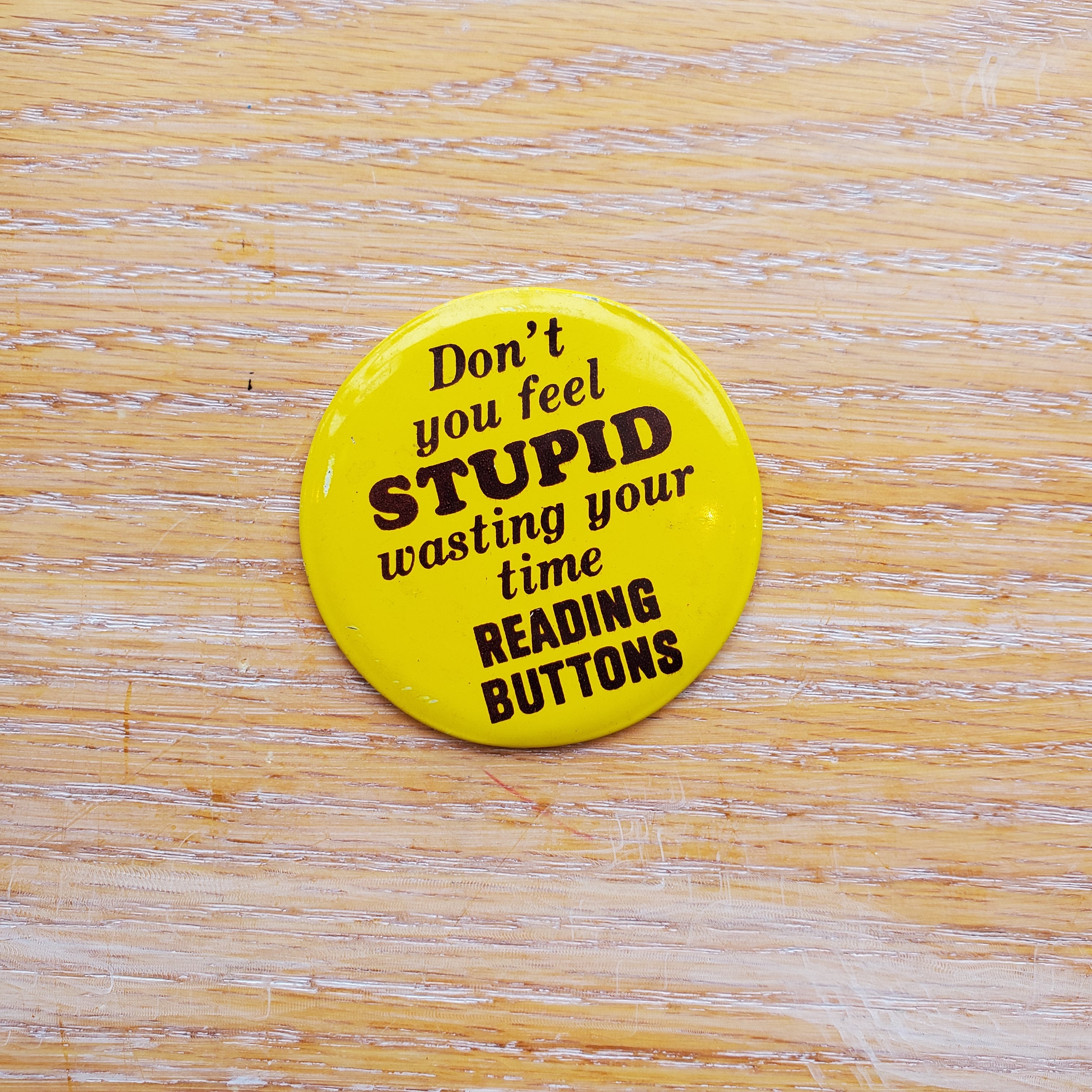 Reading Buttons Vintage Pinback Button