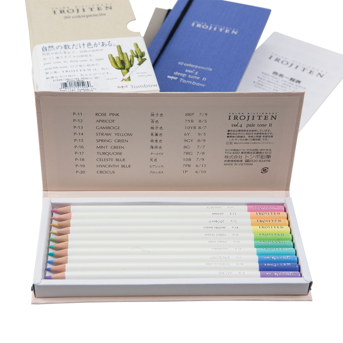 Tombow Irojiten Colored Pencil Dictionary Set / Woodlands