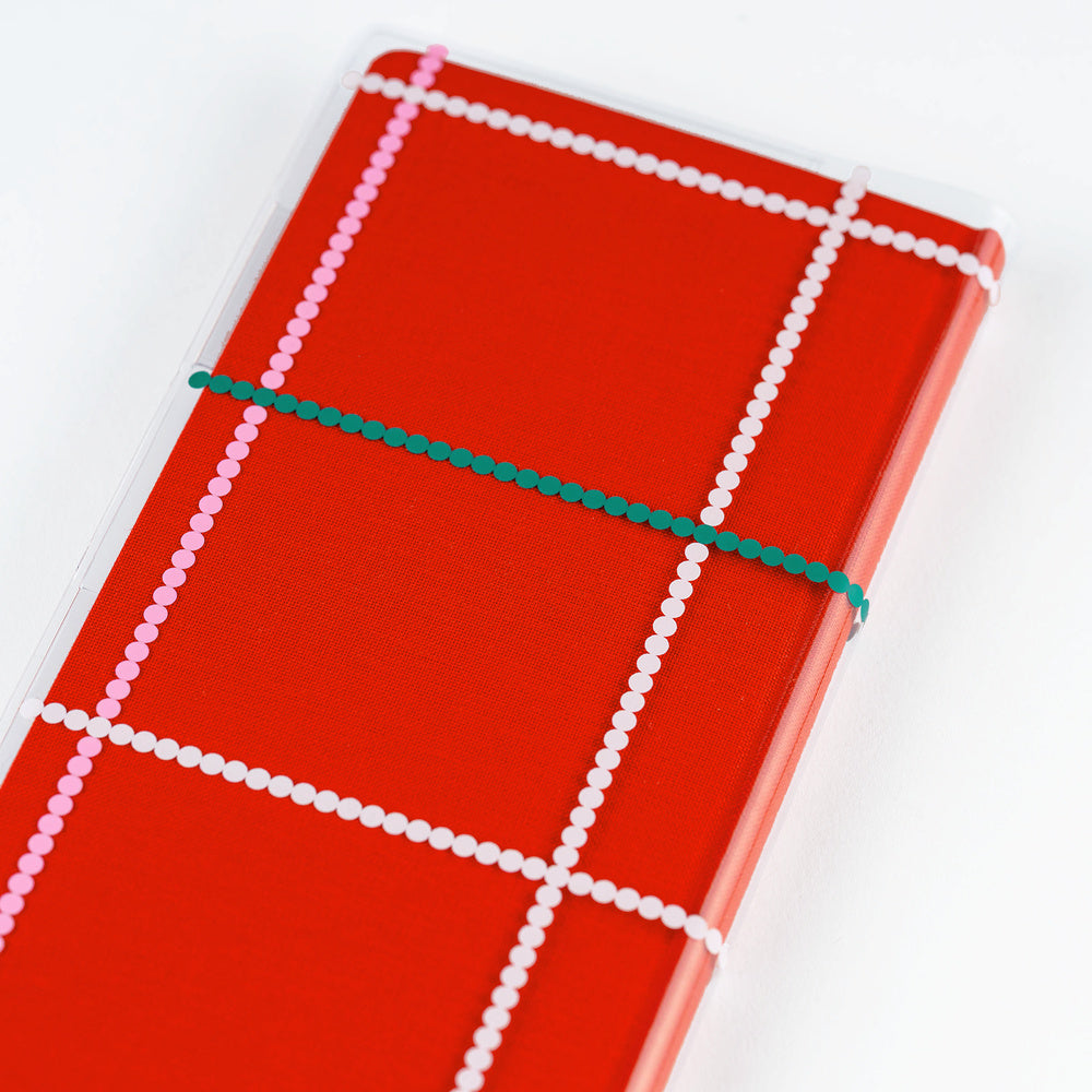 Hobonichi Techo / Yoshie Watanabe: Clear Cover for Weeks / Dotted Plaid