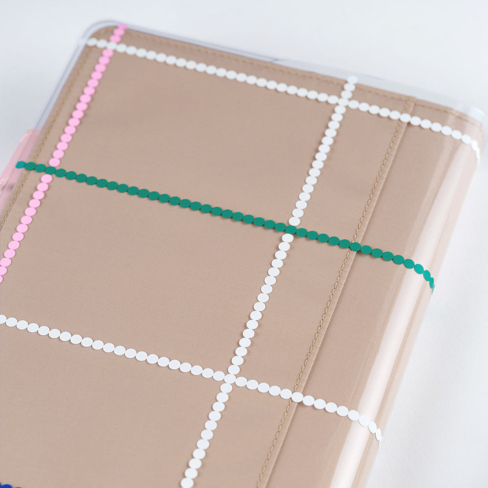 Hobonichi Techo / Yoshie Watanabe: Cover on Cover for A5 Size / Dotted Plaid